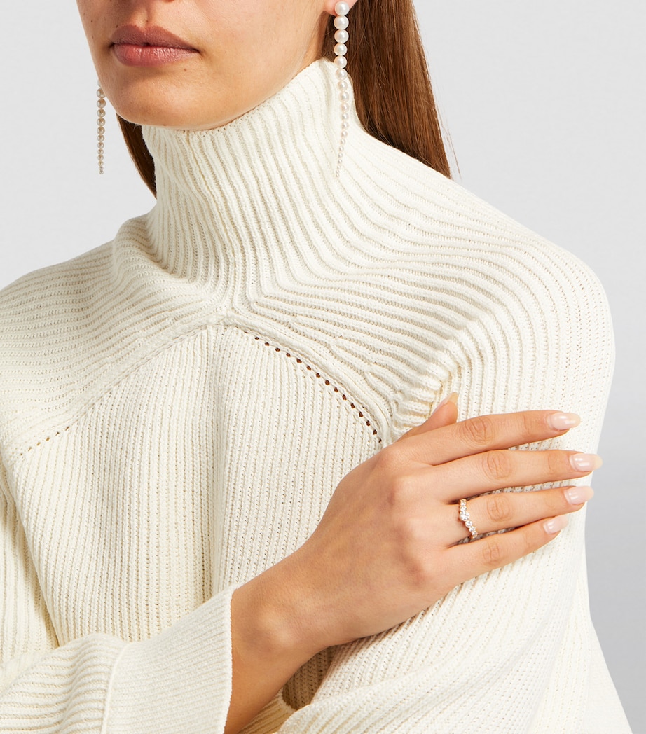 Yellow Gold and Pearl Ensemble Drop Earrings YELLOW GOLD Image 4