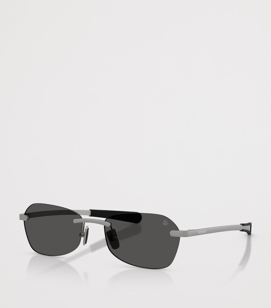 Moncler Orris Irregular Rectangle Sunglasses Grey Image 2