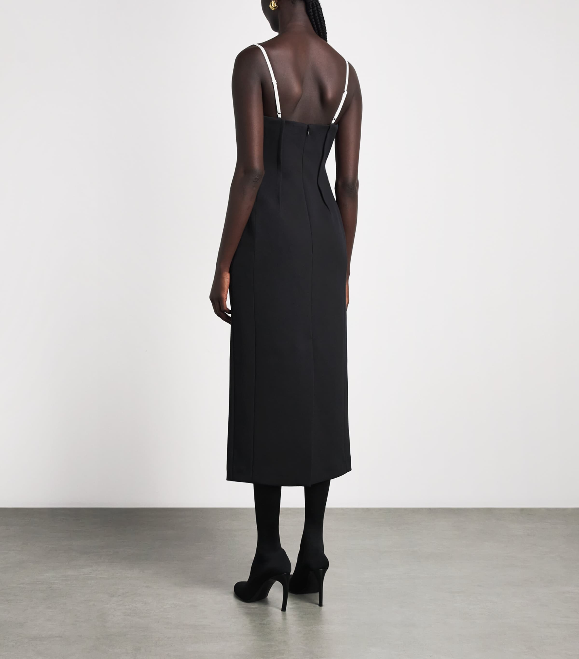 Simkhai Womens Kristen Midi Dress Black Multi Image 4