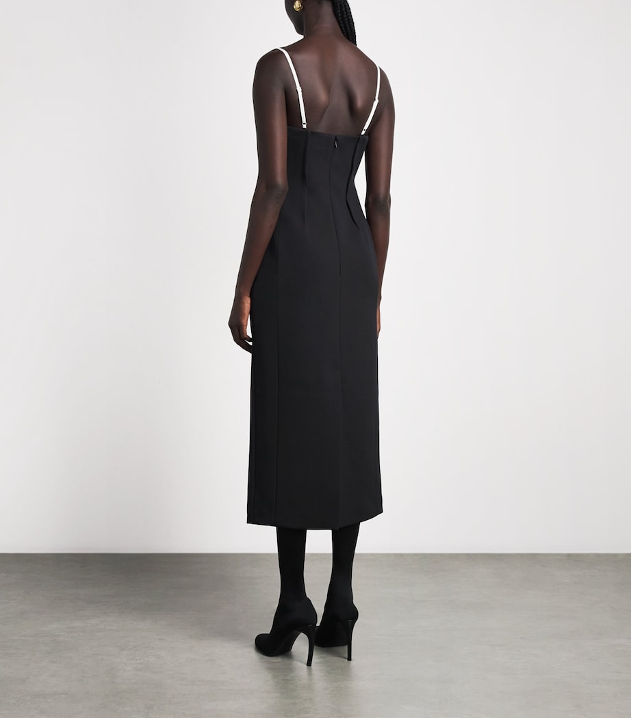 Simkhai Womens Kristen Midi Dress Black Multi Image 4