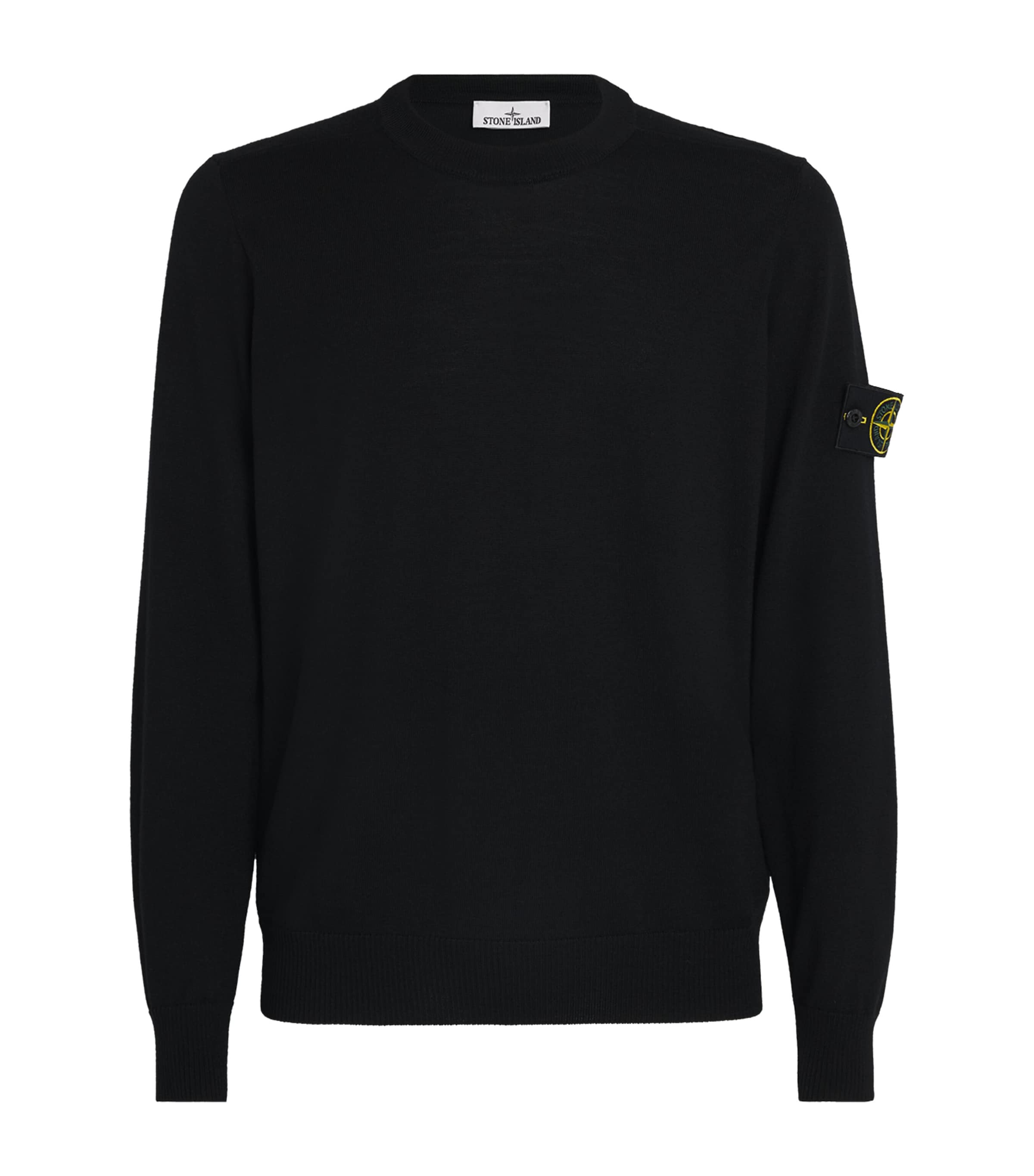 Stone Island Vanisé Brushed Heavy Cotton Sweatshirt In Black