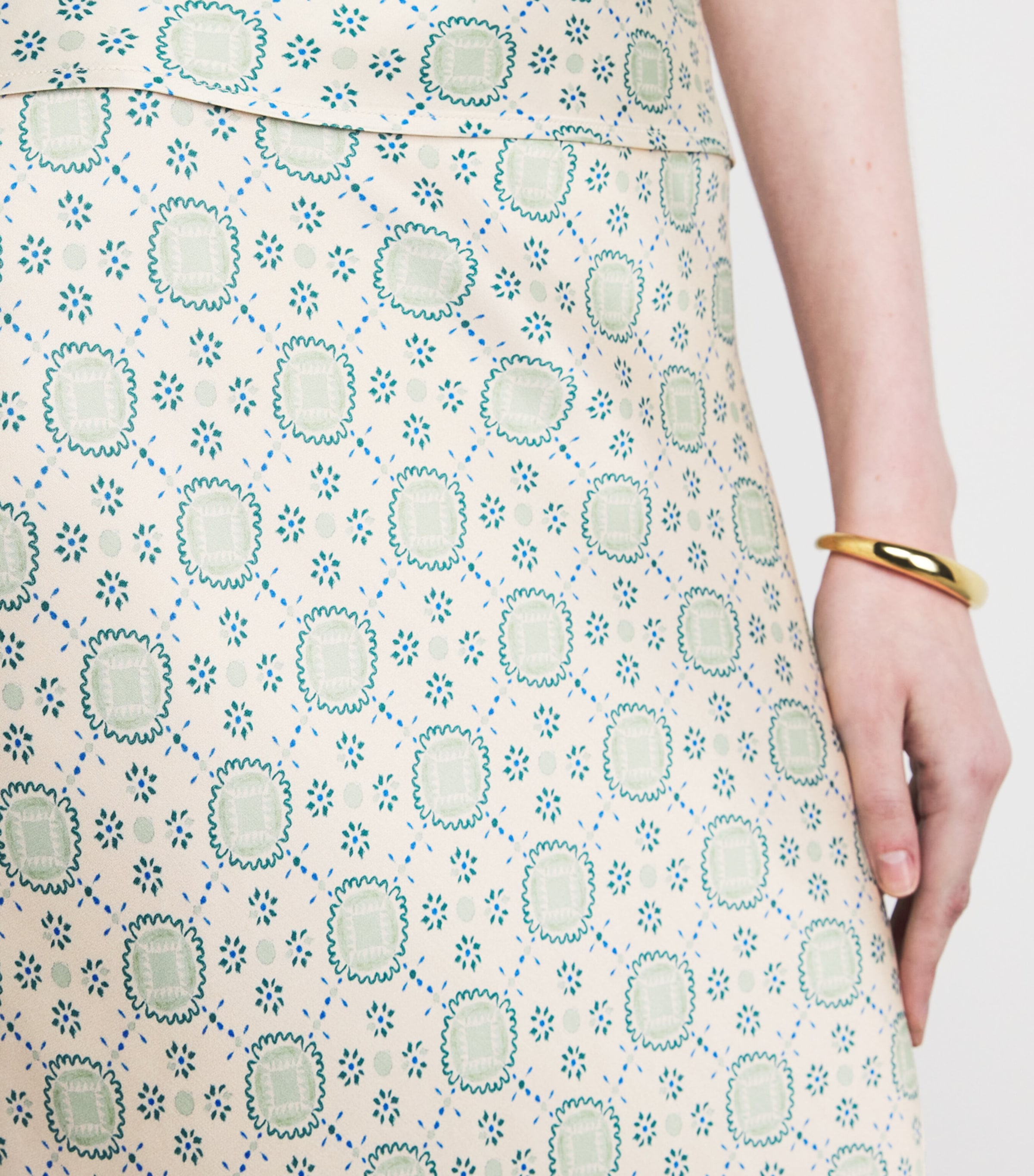 Claudie Pierlot Womens Printed Maxi Skirt Light Print Image 3