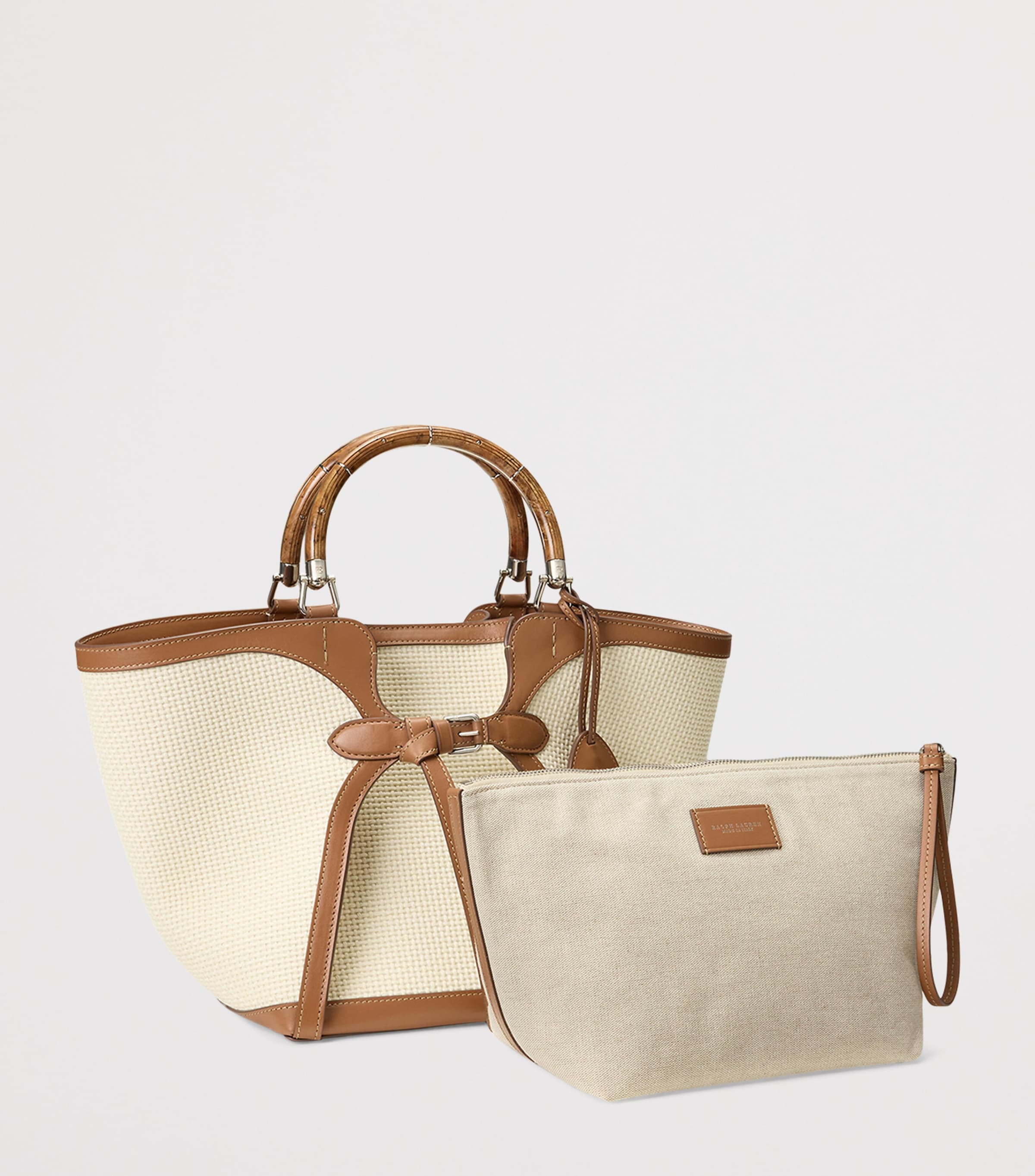 The Ralph Woven Tote Bag NATURAL-101 Image 2