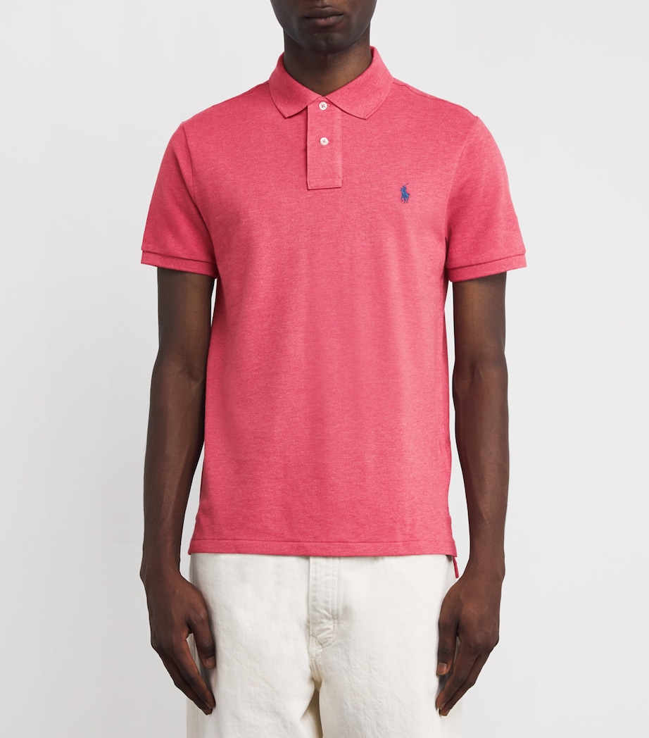 Cotton Polo Shirt RED Image 3