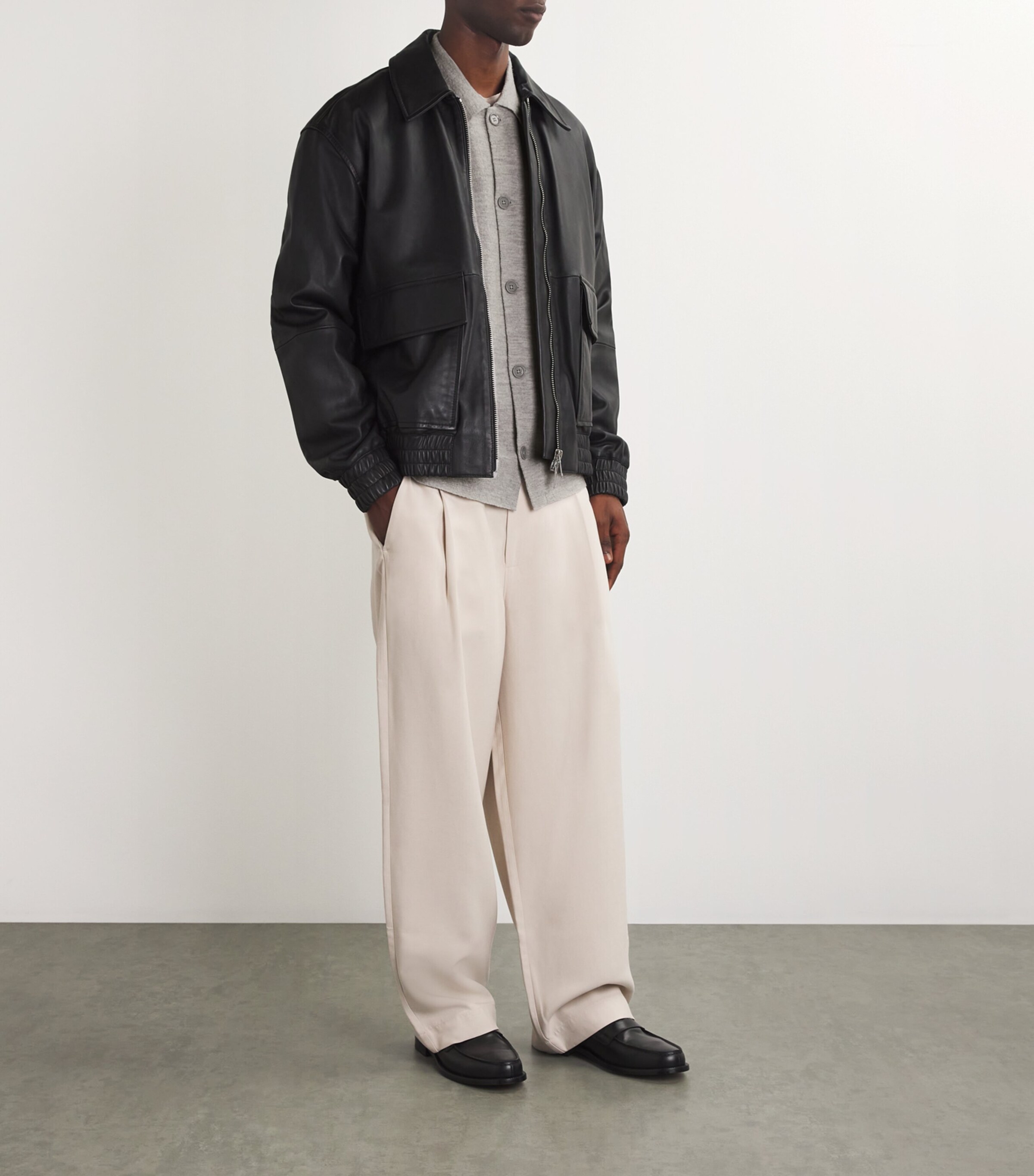 NN07 Mens Boiled Merino Jonas Overshirt Grey Melange Image 2