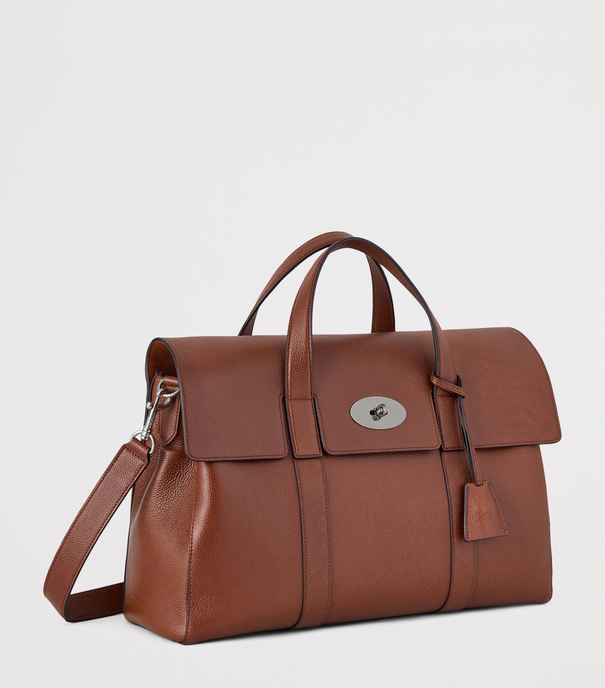Mulberry Leather Heritage Piccadilly Messenger Bag Oak Image 2