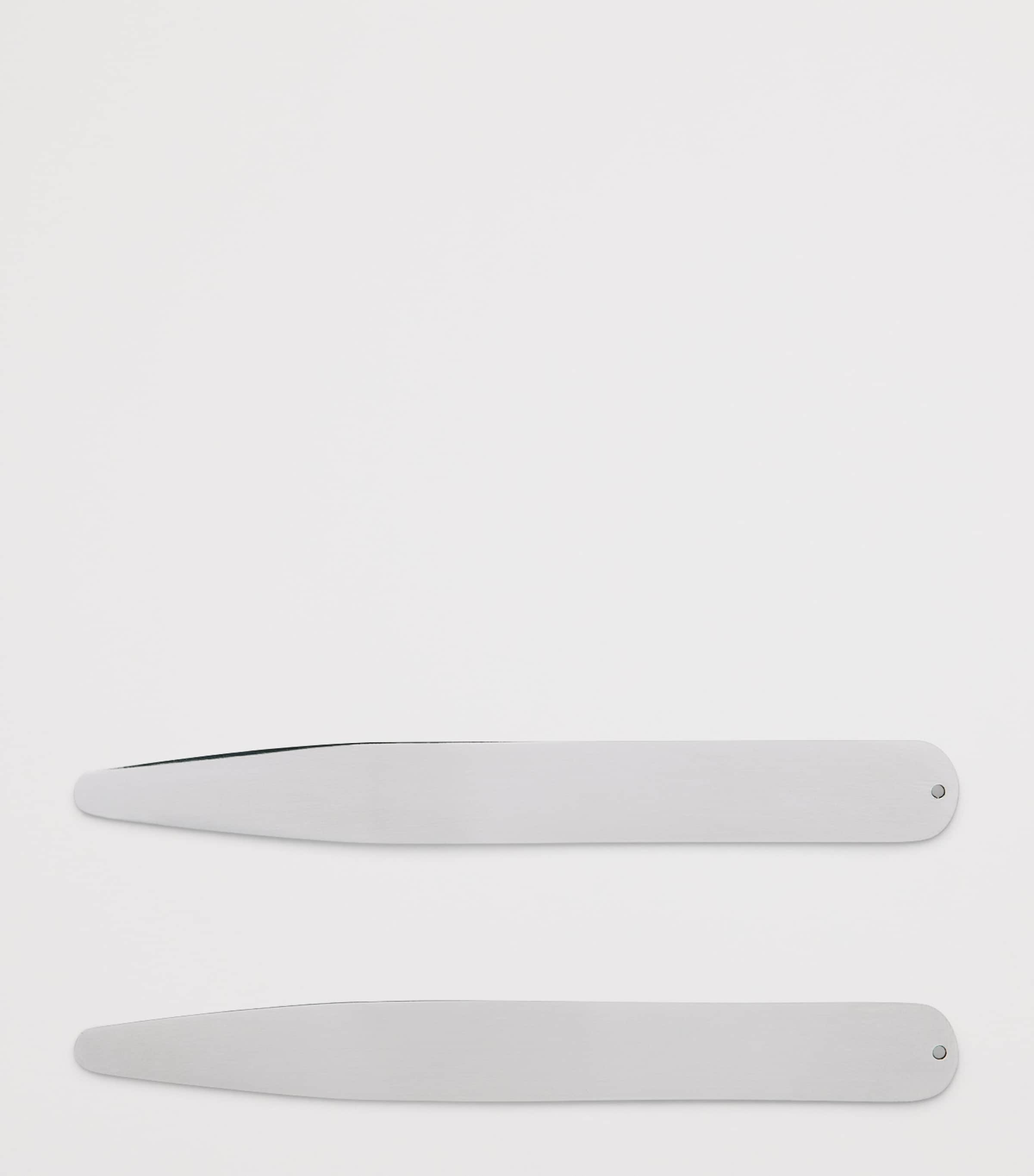 Rhodium-Plated Classy Collar Stays RHODIUM Image 3