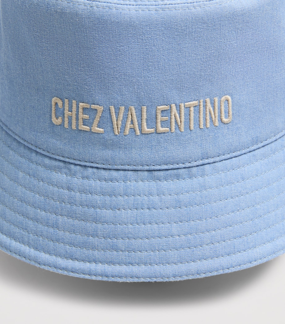 Cotton Chez Valentino Bucket Hat DYS Image 5