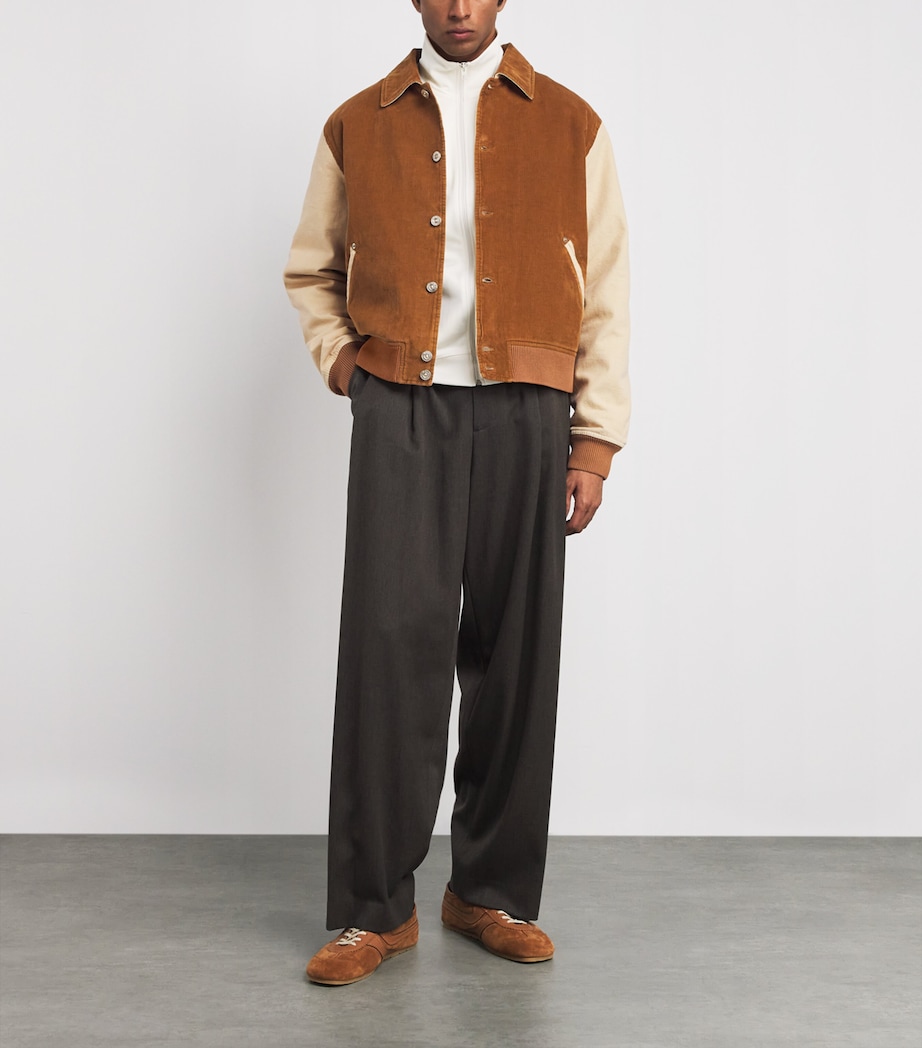 Homecoming Varsity Jacket BROWN / SAND Image 2