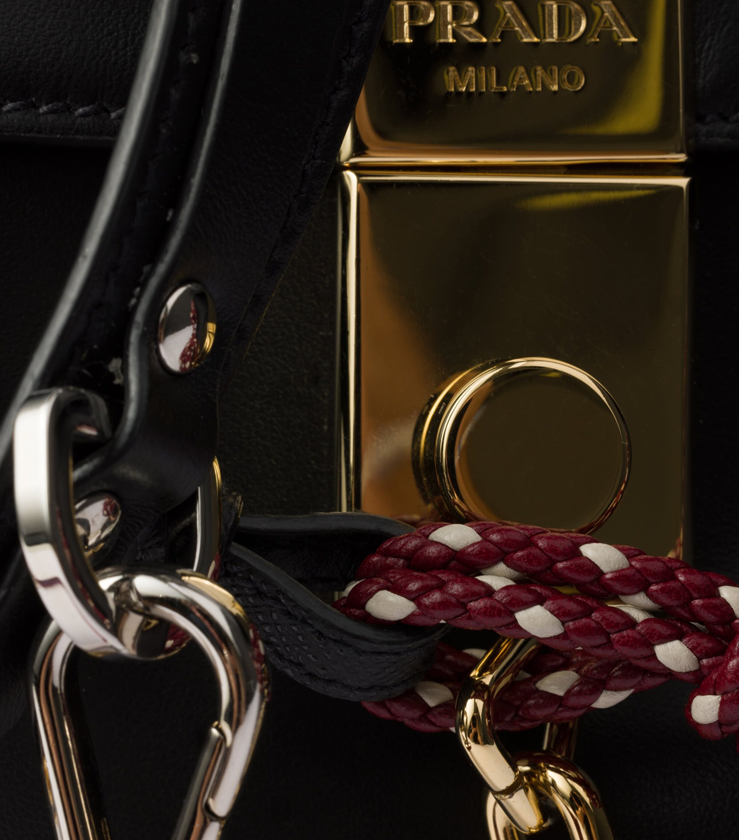 Prada Large Leather Soft Sound Shoulder Bag Image 8