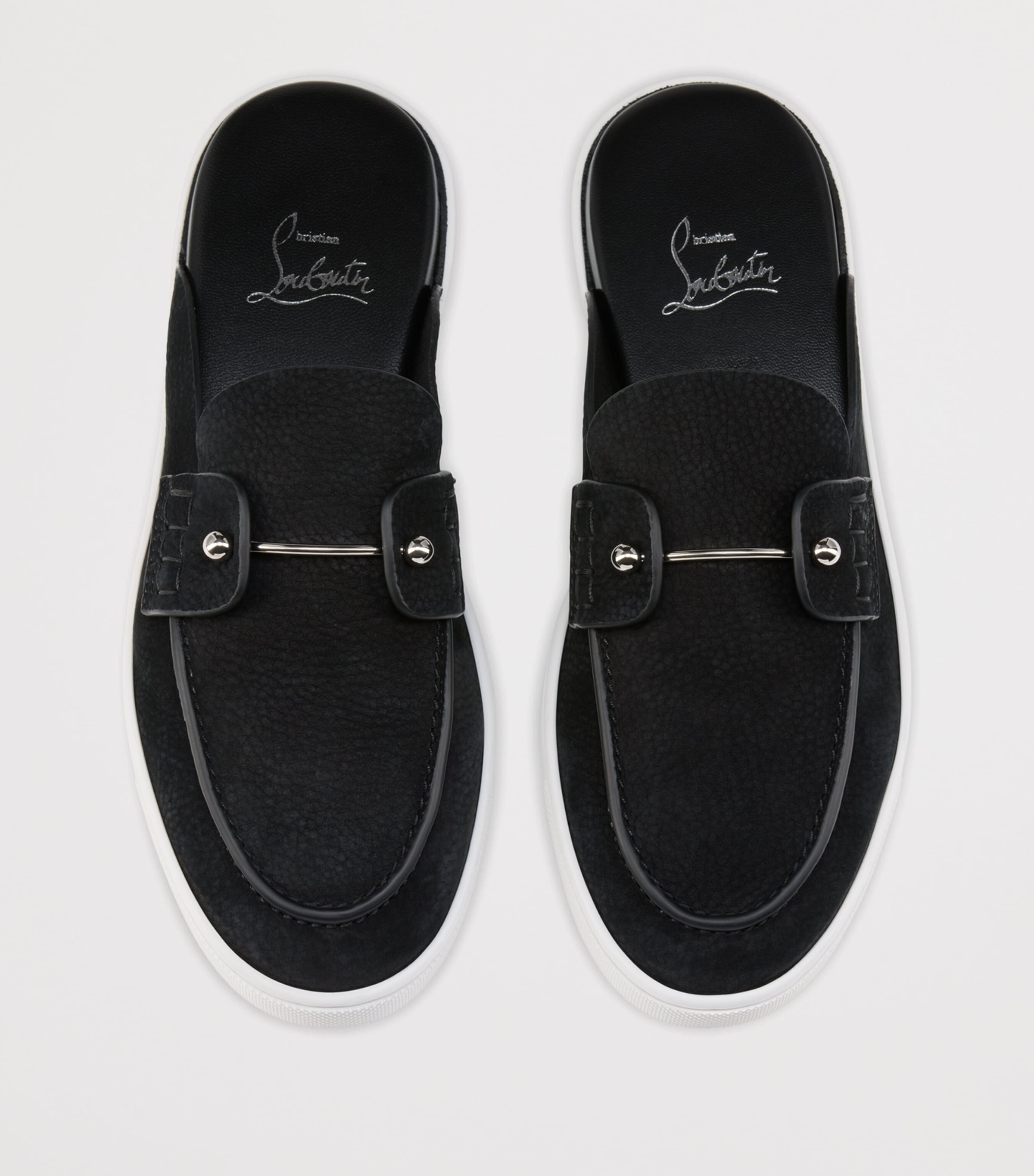 Christian Louboutin Chanme Donna Flat Leather Mules Image 5