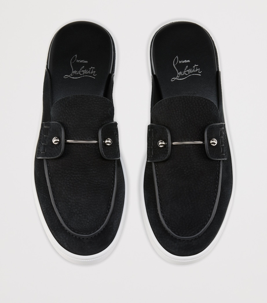 Christian Louboutin Chanme Donna Flat Leather Mules Image 5