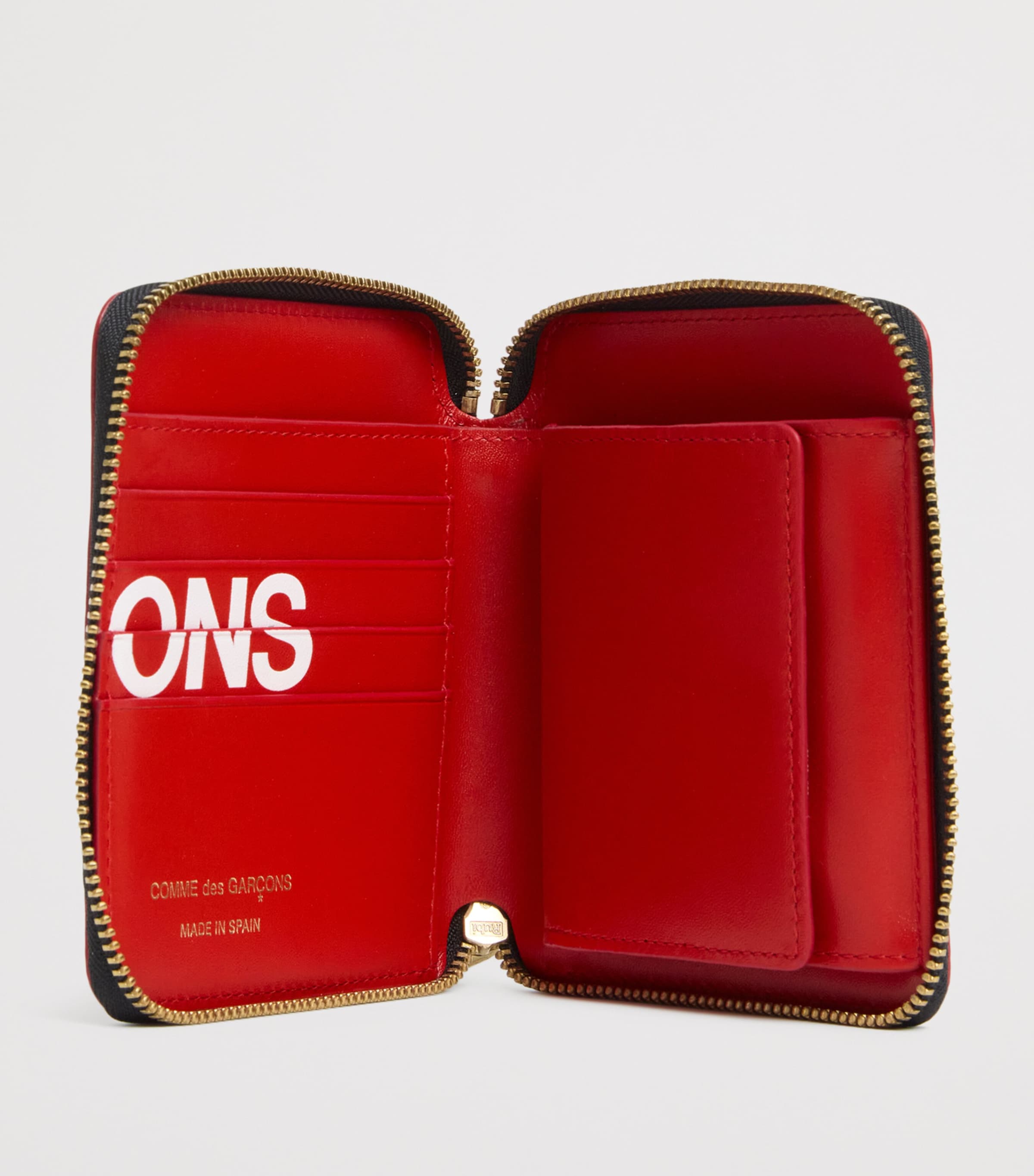 Extra Large Logo Zipped Wallet RED Image 3