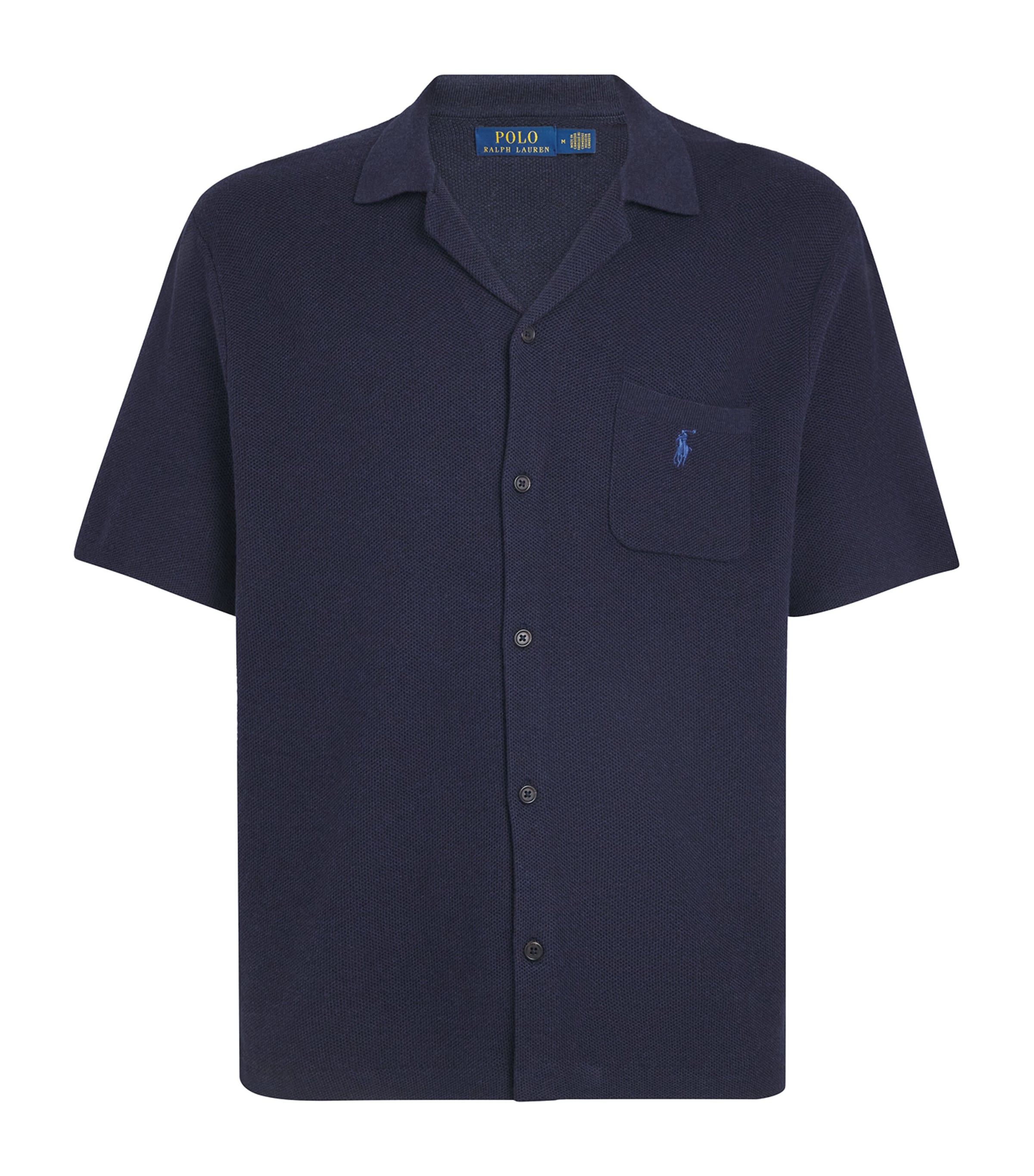 Polo Ralph Lauren Mens Cotton Piqué Shirt Navy Hthr Image 1