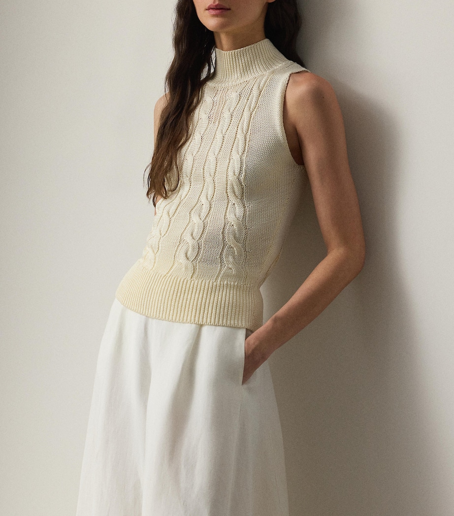 Silk High-Neck Sweater LUX CREAM Image 2