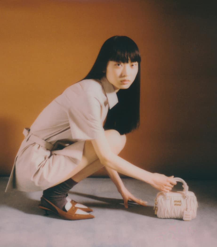 Small Leather Matelassé Arcadie Top-Handle Bag F0009 Image 6