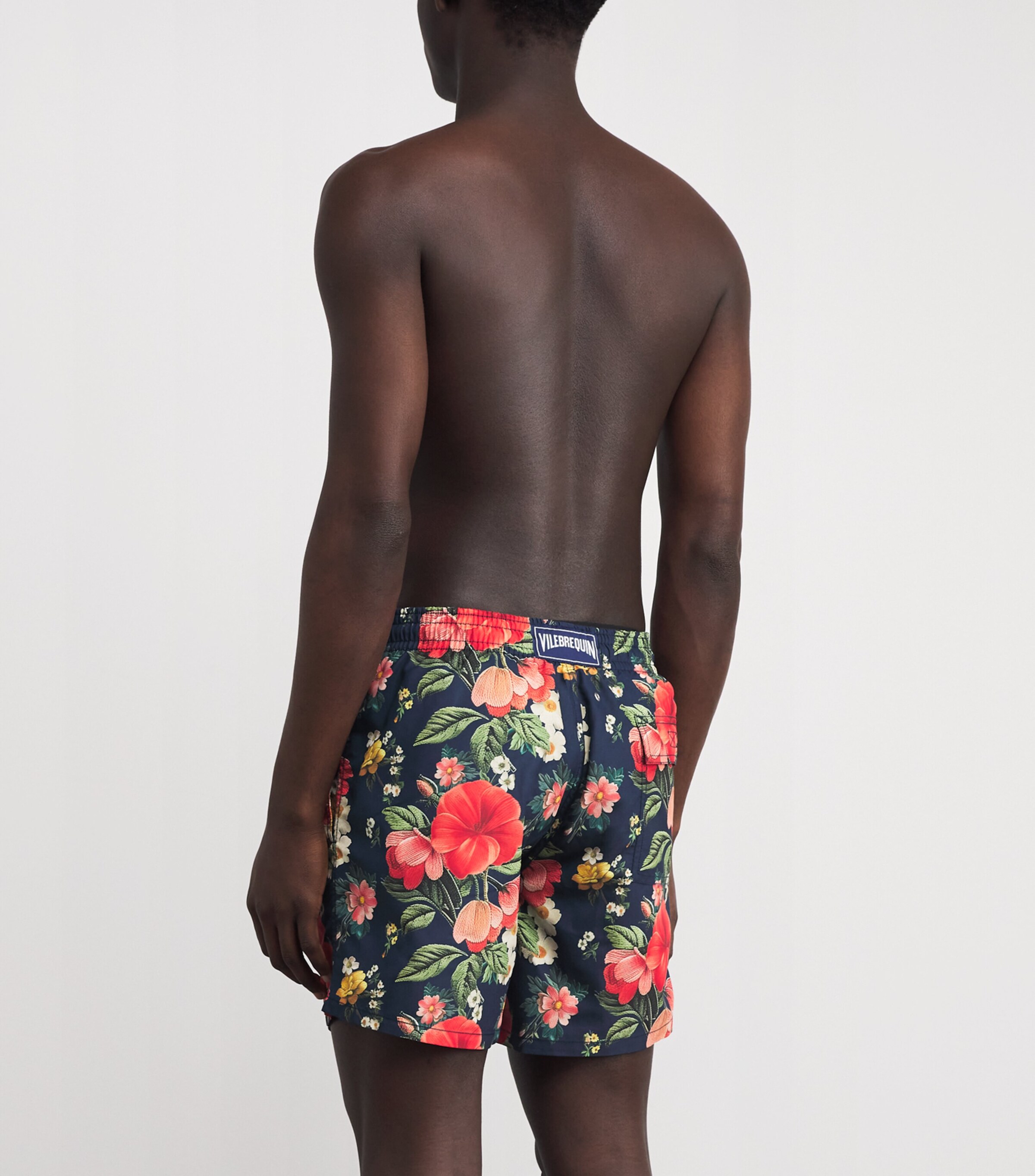 Floral Moorea Swim Shorts 390-BLEU MARINE Image 4