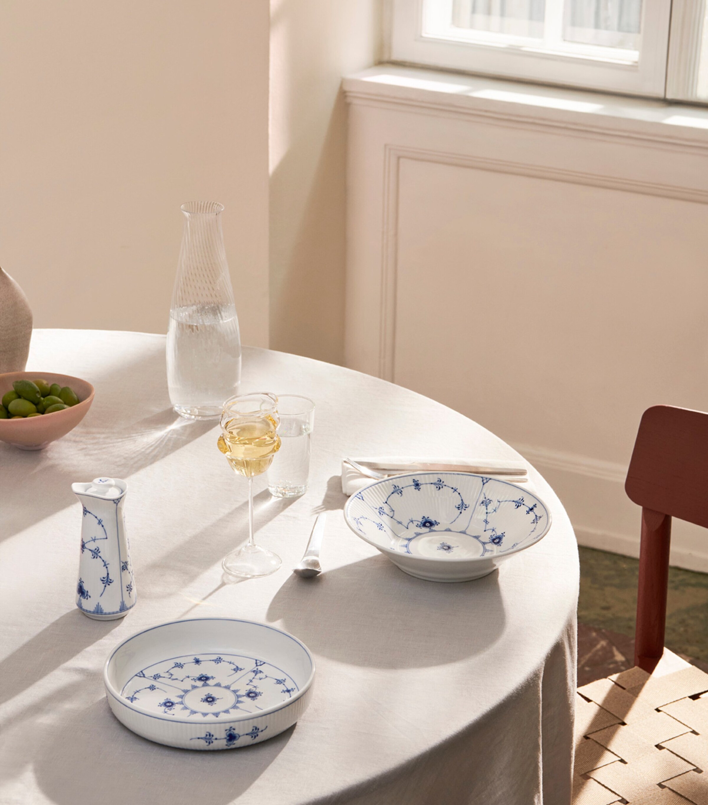 Blue Fluted Plain Jug (150ml) BLUE Image 2