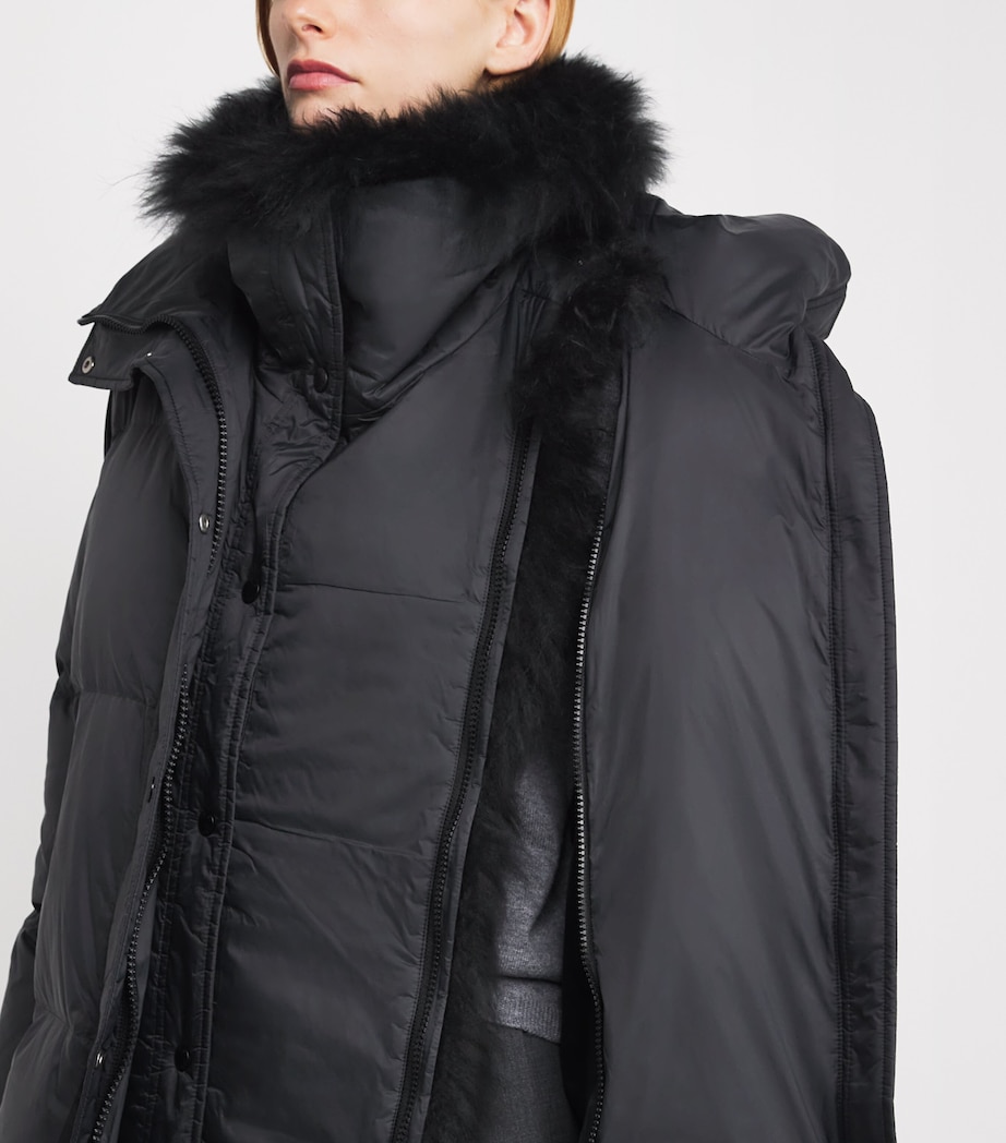 Down Lambswool-Collar Puffer Jacket C99 Image 6