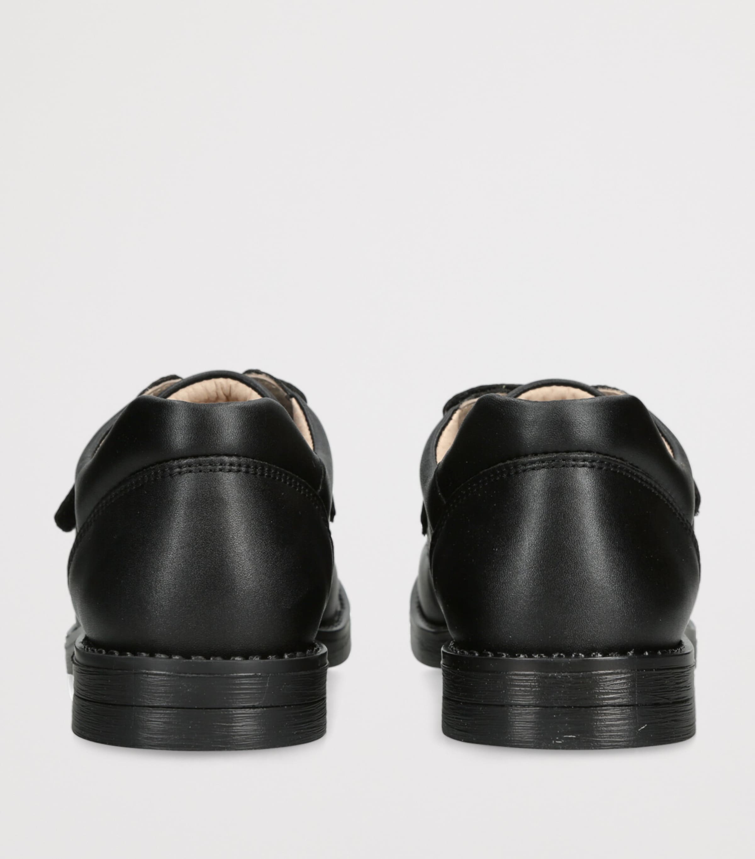 Leather George School Shoes BLACK Image 2