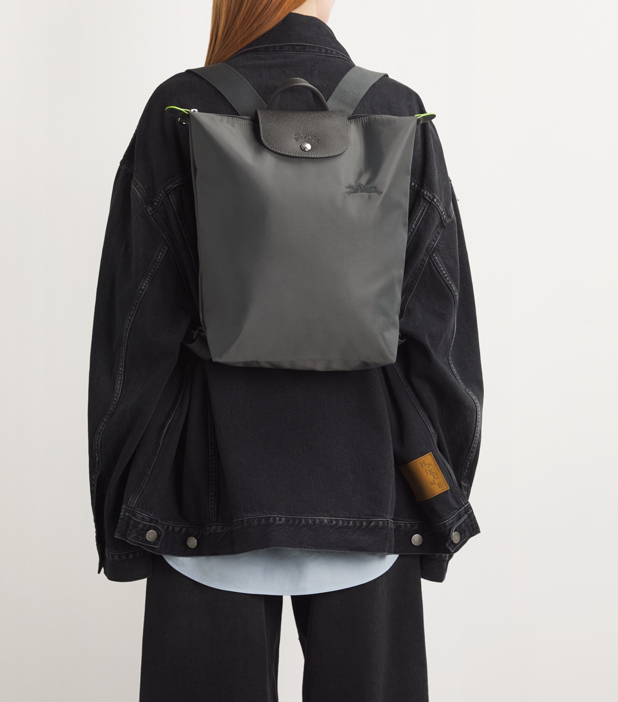 Medium Le Pliage Green Backpack P66 GRAPHITE Image 2