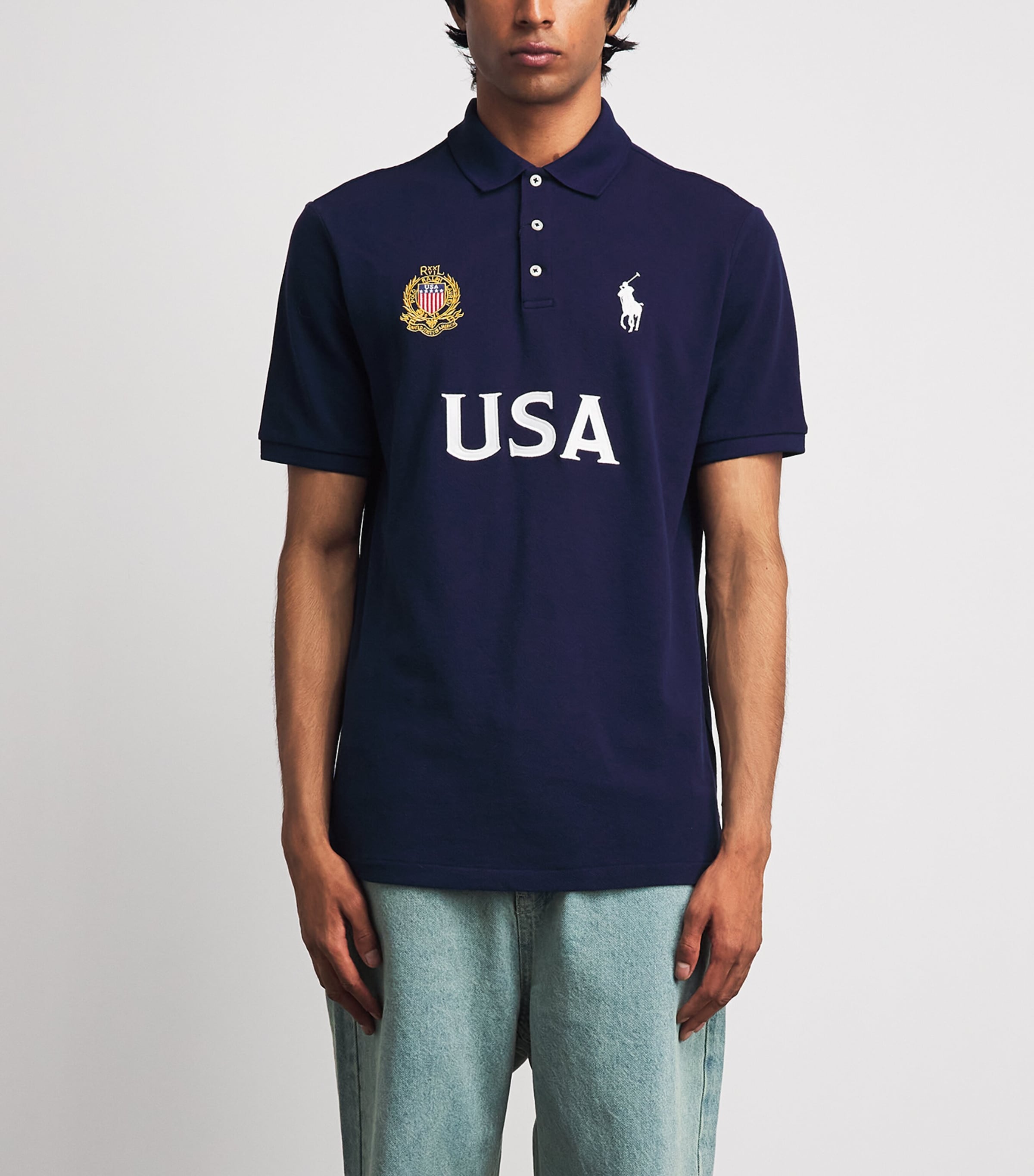 Polo Ralph Lauren Mens Cotton USA Polo Shirt Newport Image 4