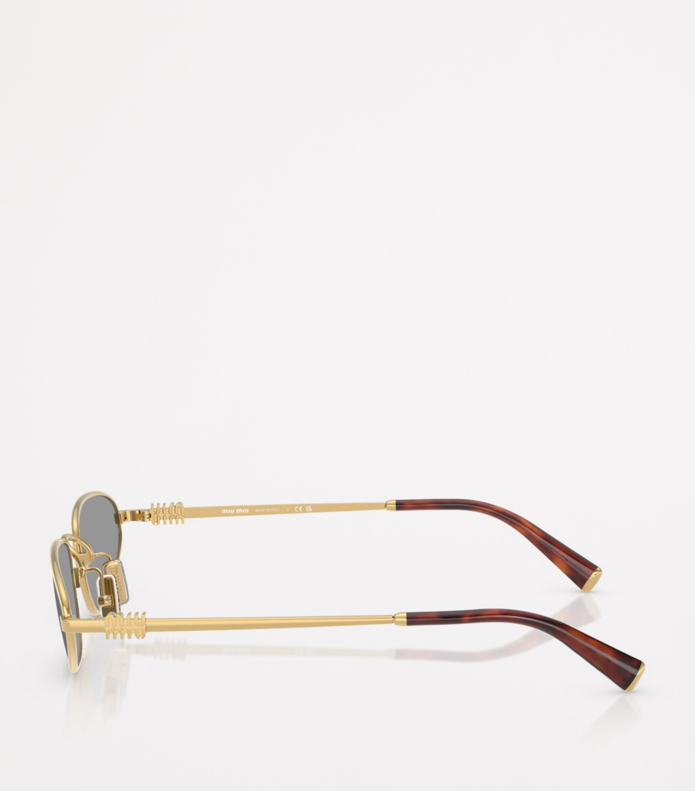 Metal Oval Sunglasses 5AK40O Image 3