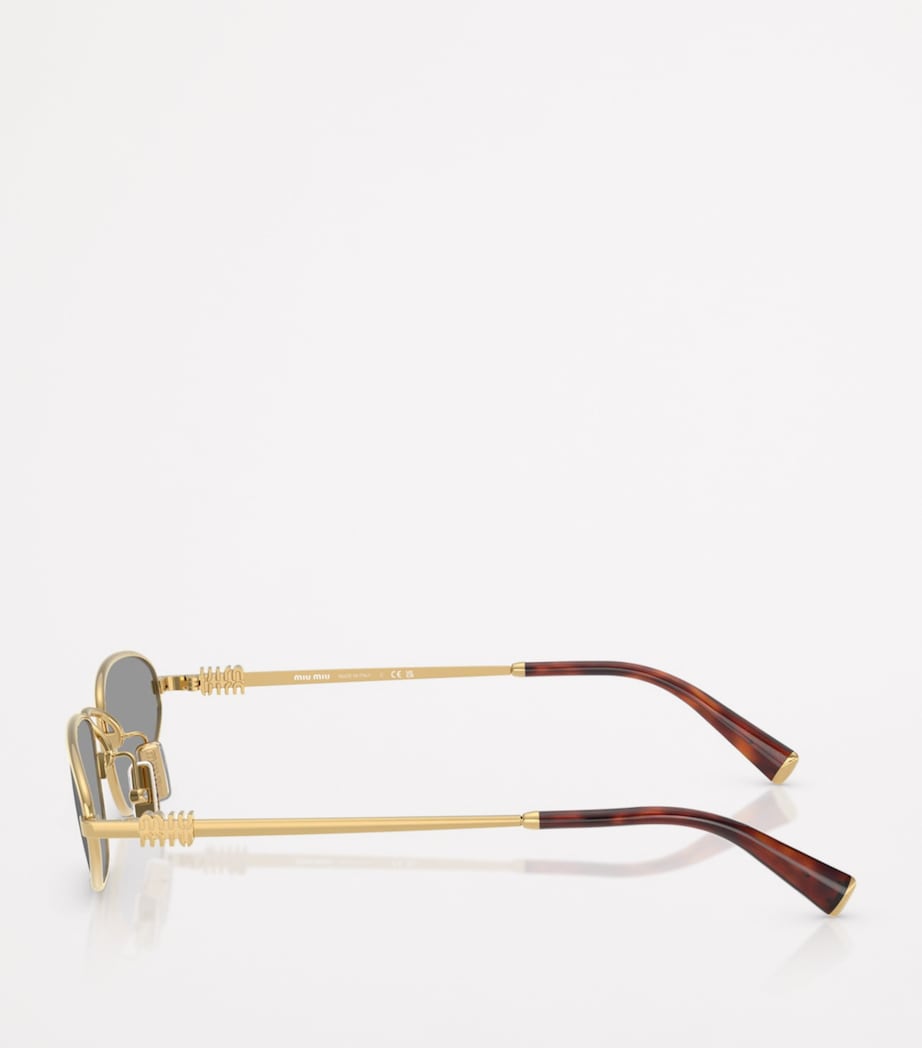 Metal Oval Sunglasses 5AK40O Image 3