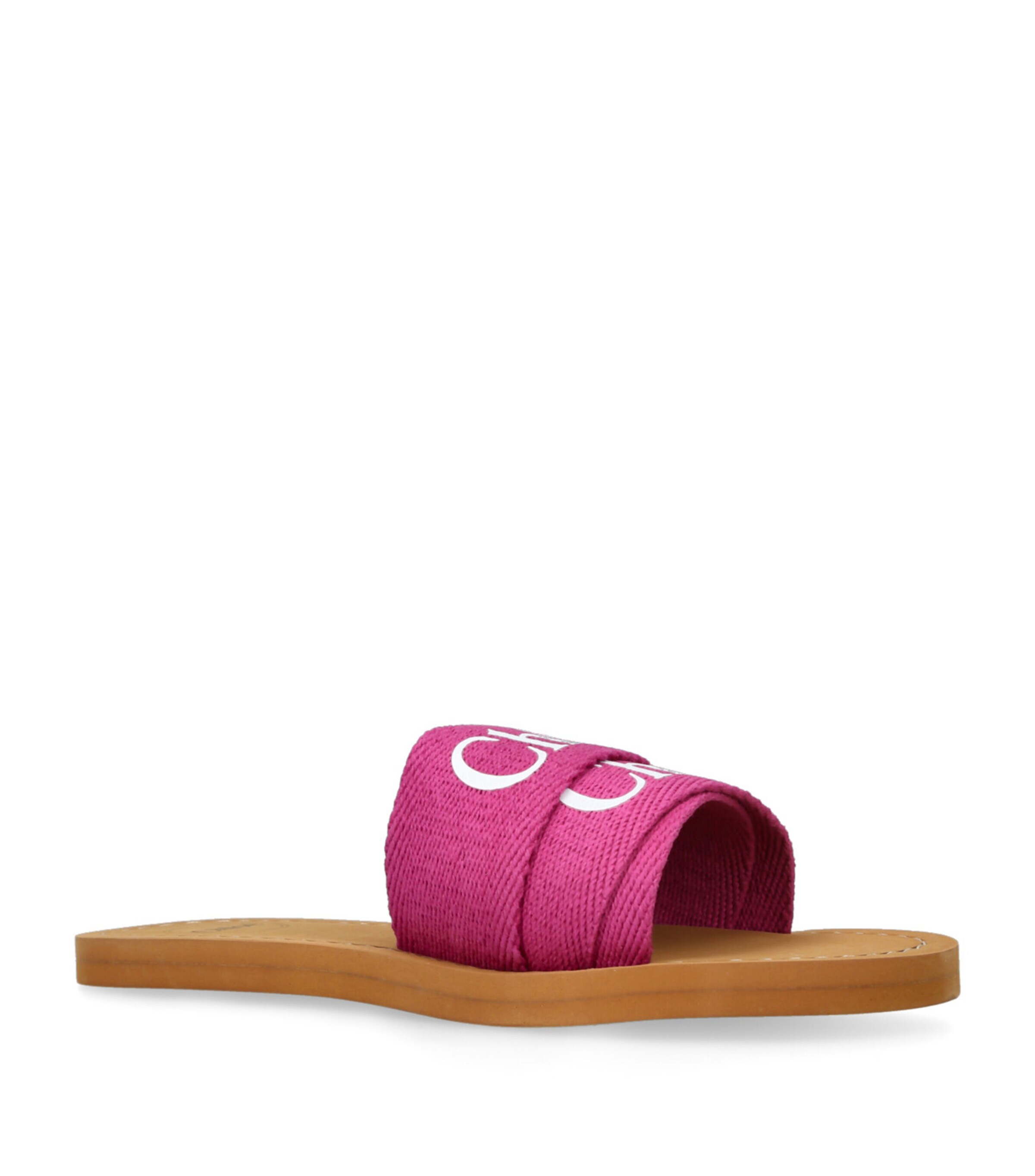 Chloé Kids Logo Aqua Slides Pink Image 3