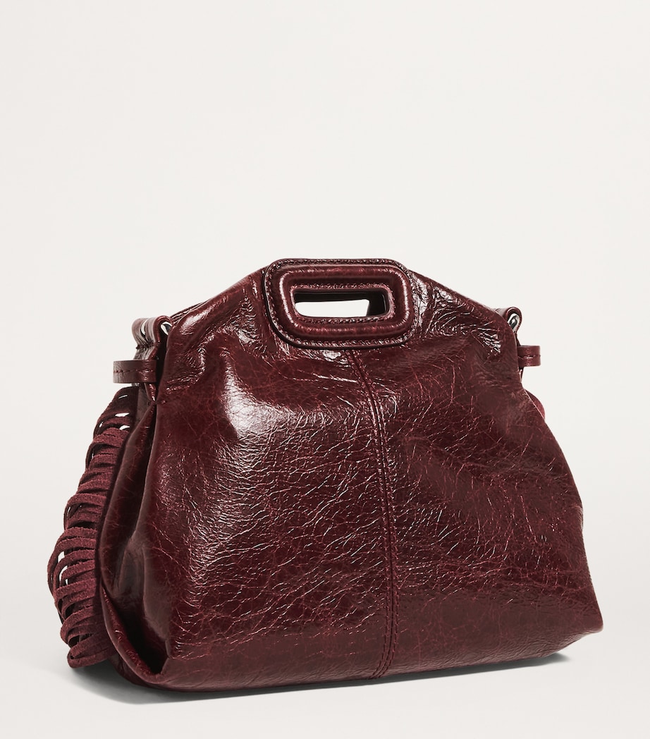Leather Miss M Shoulder Bag BURGUNDY Image 3