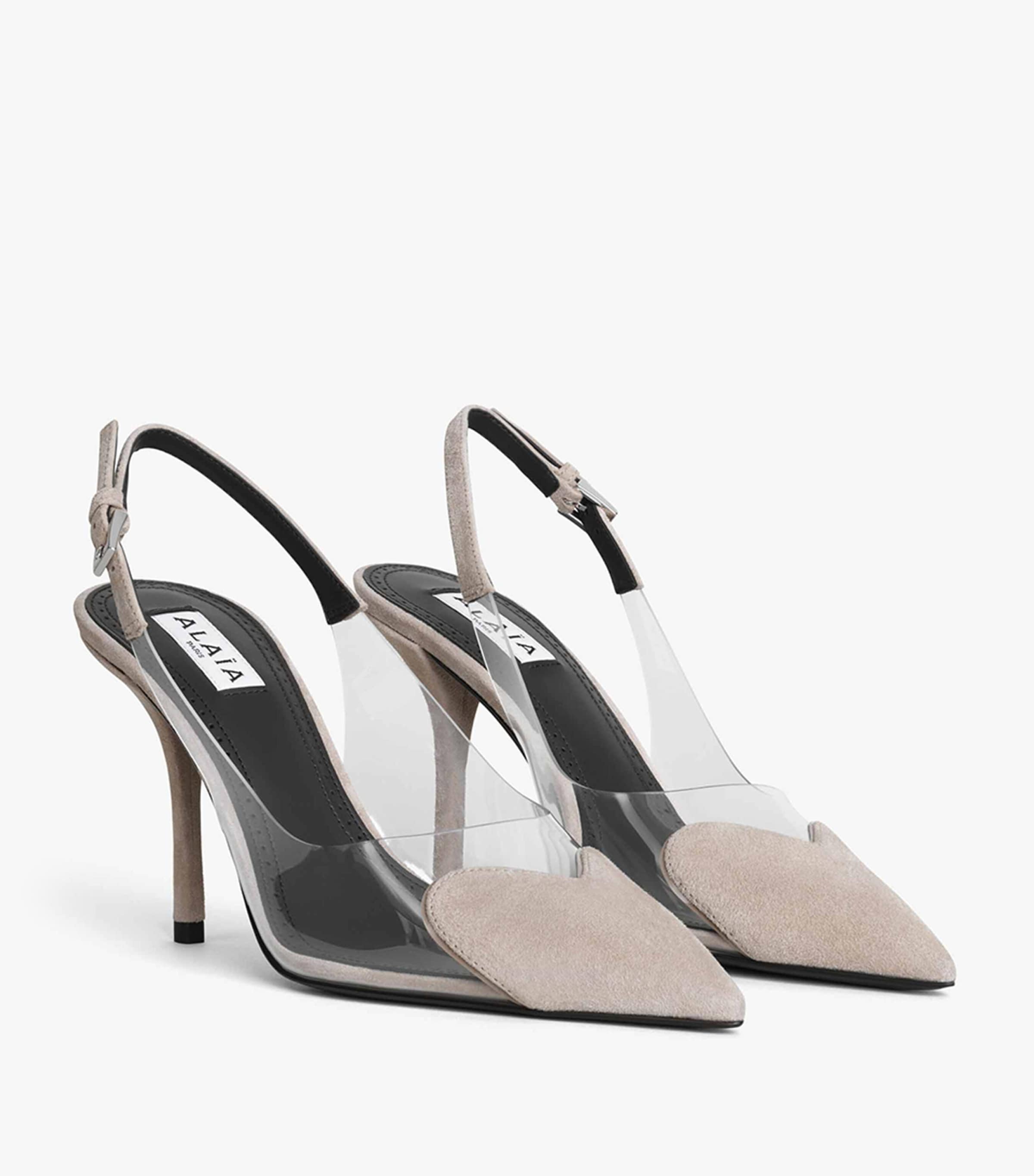 Patent Leather Le Coeur Sandals 90 GREGE Image 3