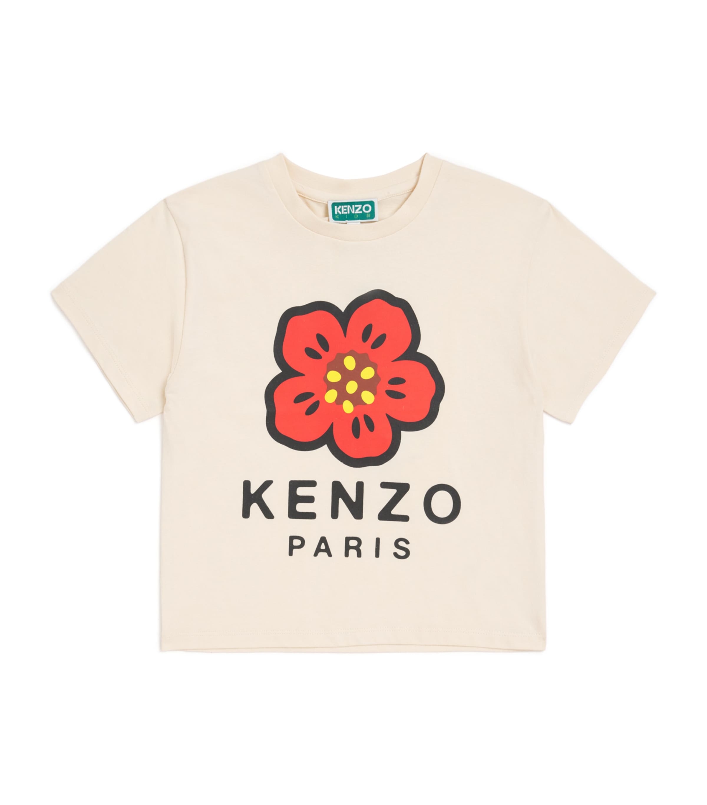 Cotton Flower Logo T-Shirt (2-14 Years) 208SAND Image 1