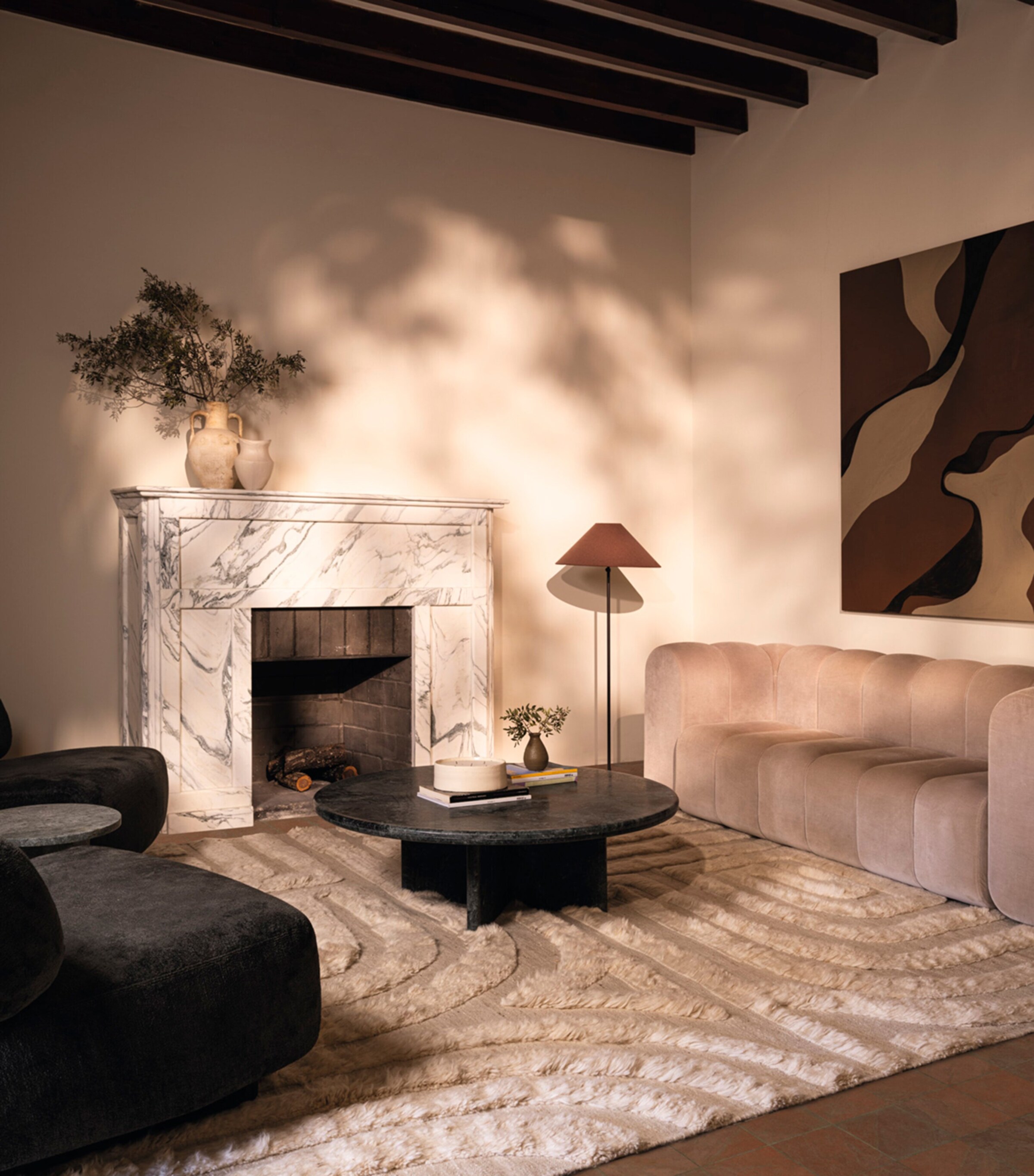 Wool Folk Ivory Rug (2.74m x 1.83m) NEUTRAL Image 3