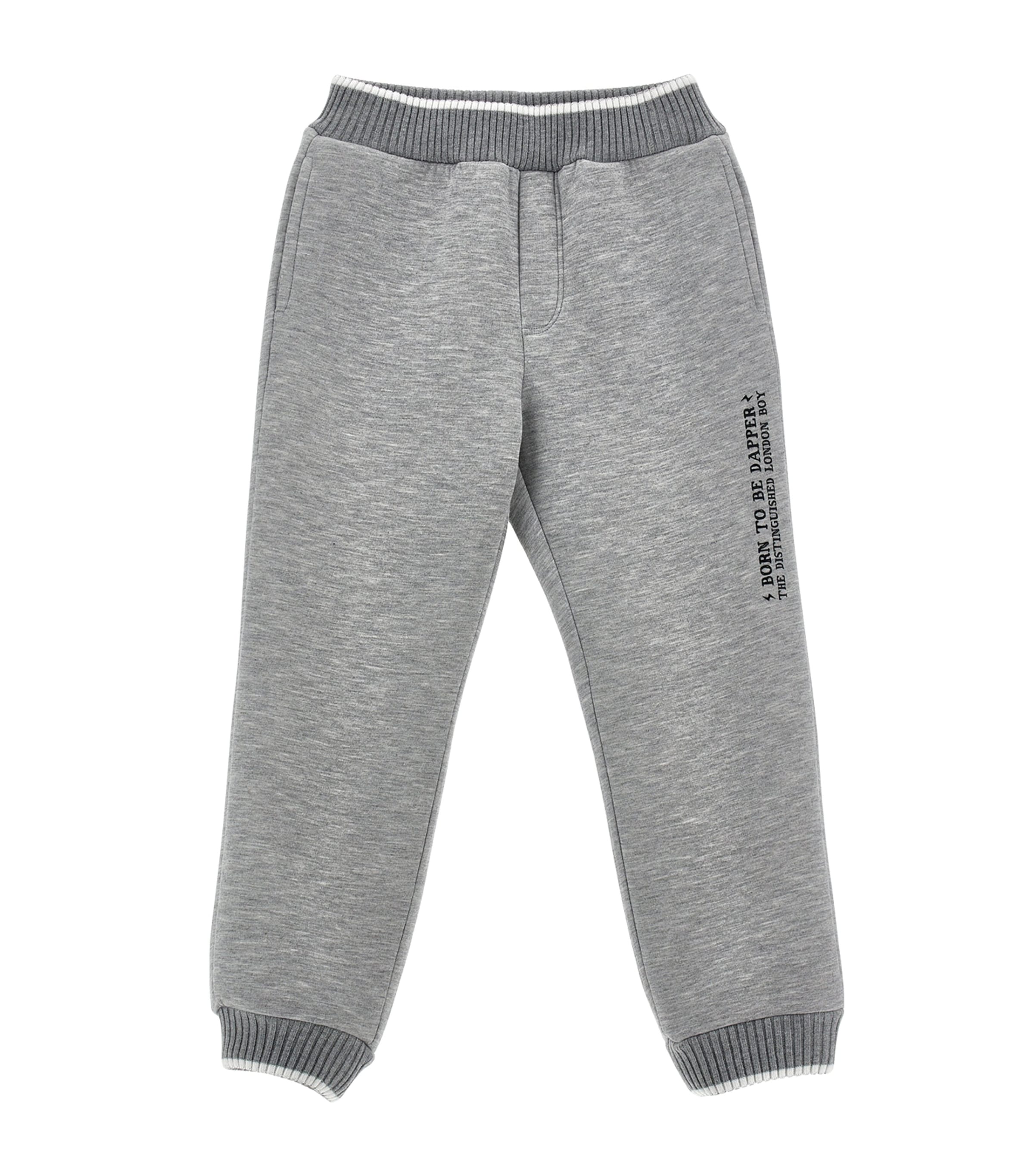 Monnalisa Kids' Graphic Print Sweatpants In Gray