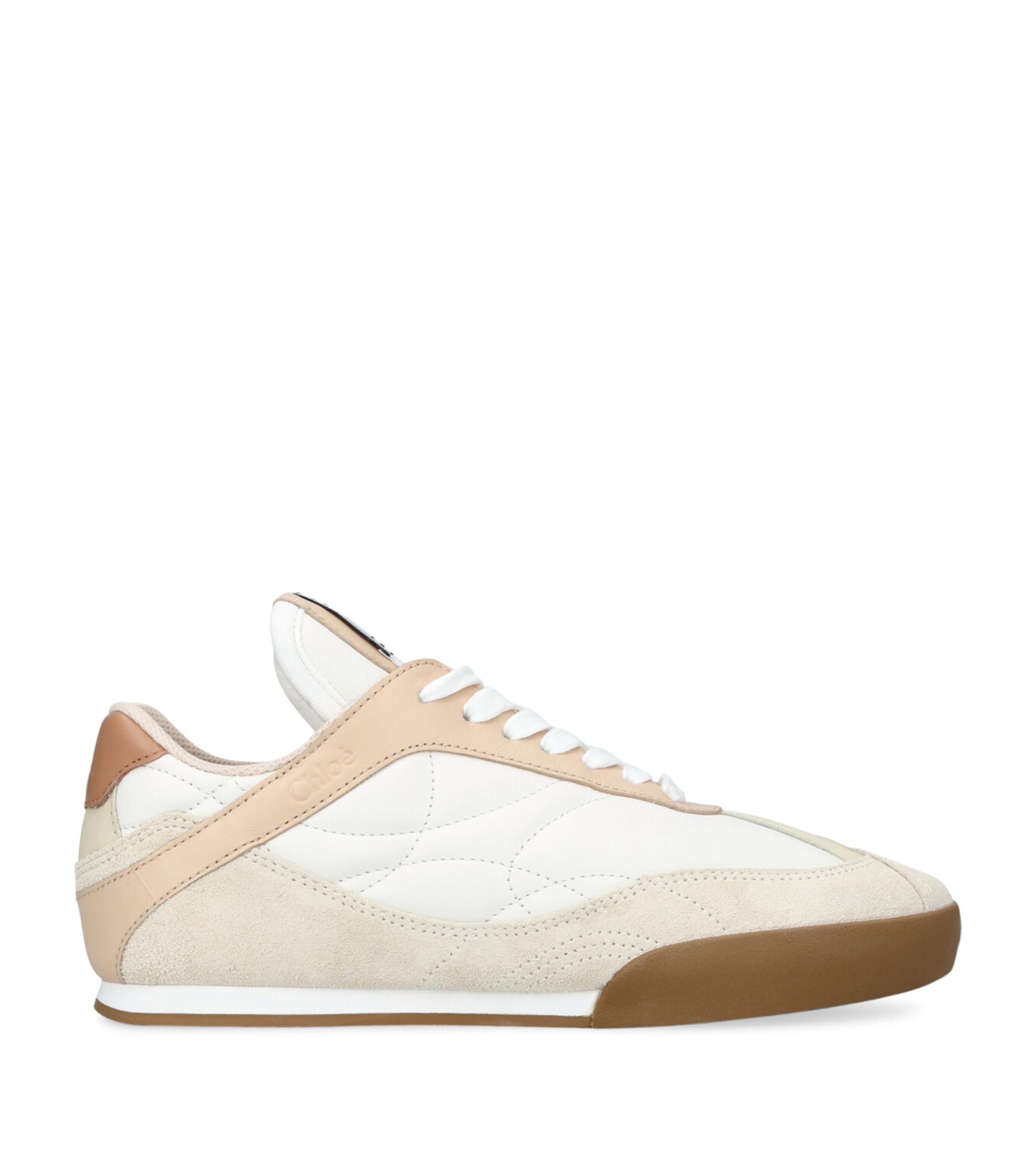 Shop Chloé Leather Kick Low-top Sneakers In White