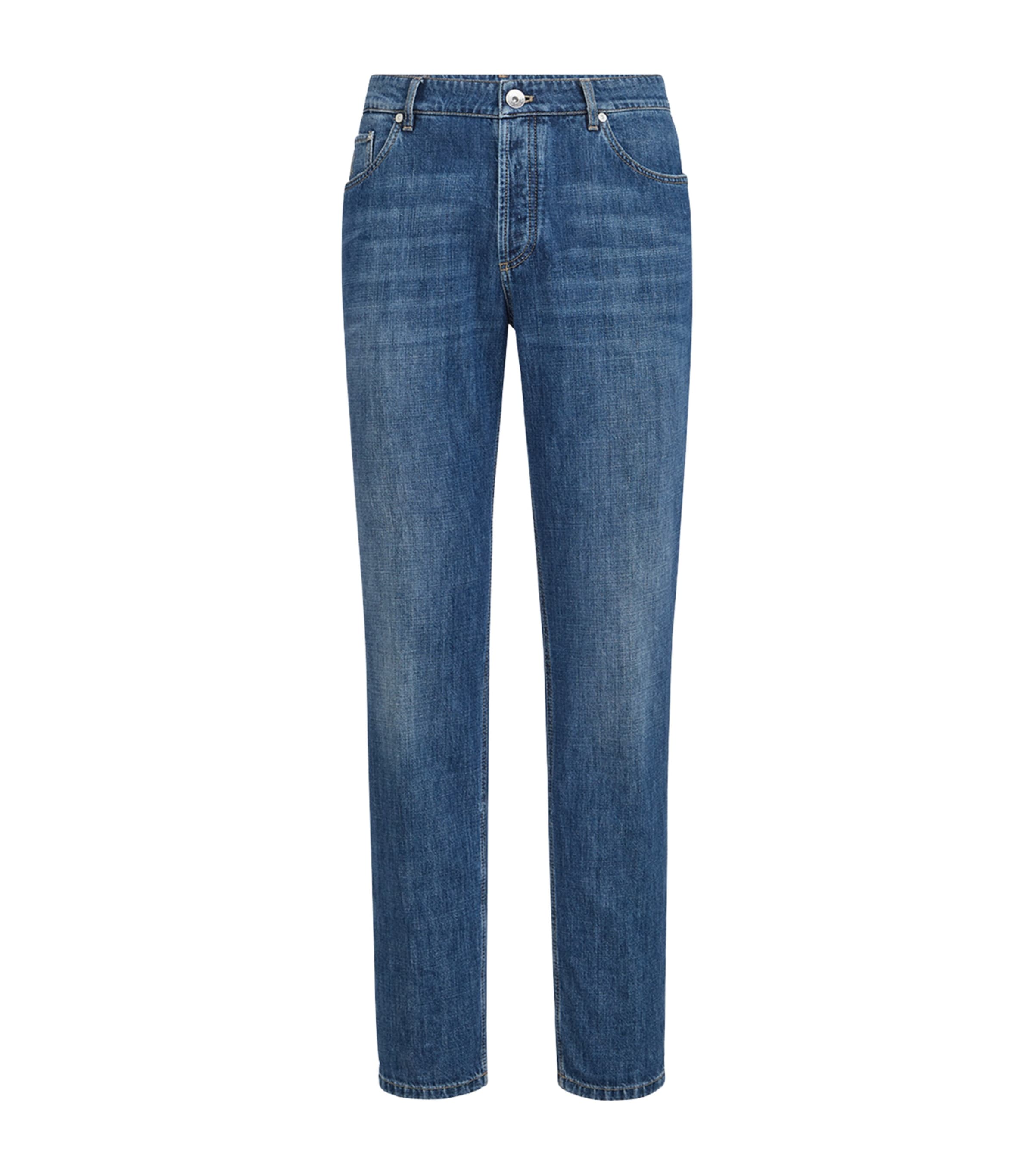 Brunello Cucinelli Mens Lightweight Straight Jeans Image 1