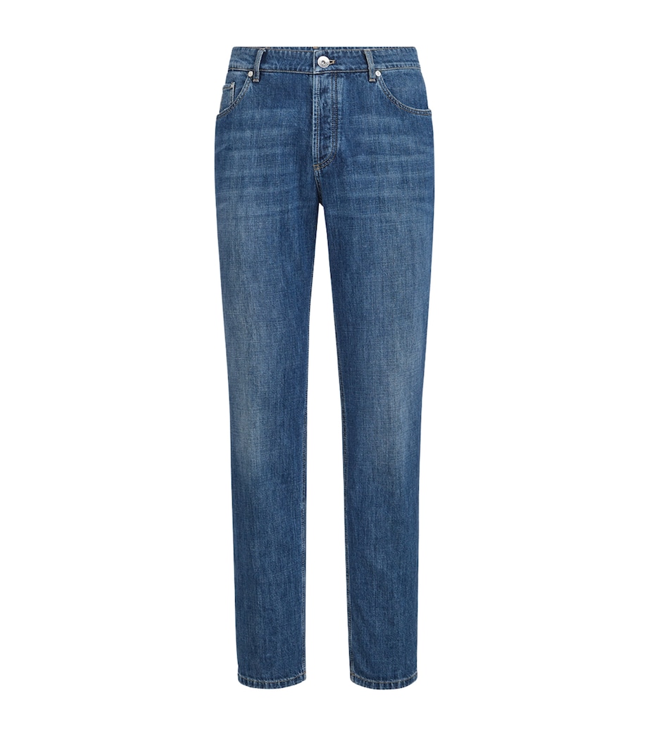 Brunello Cucinelli Mens Lightweight Straight Jeans Image 1
