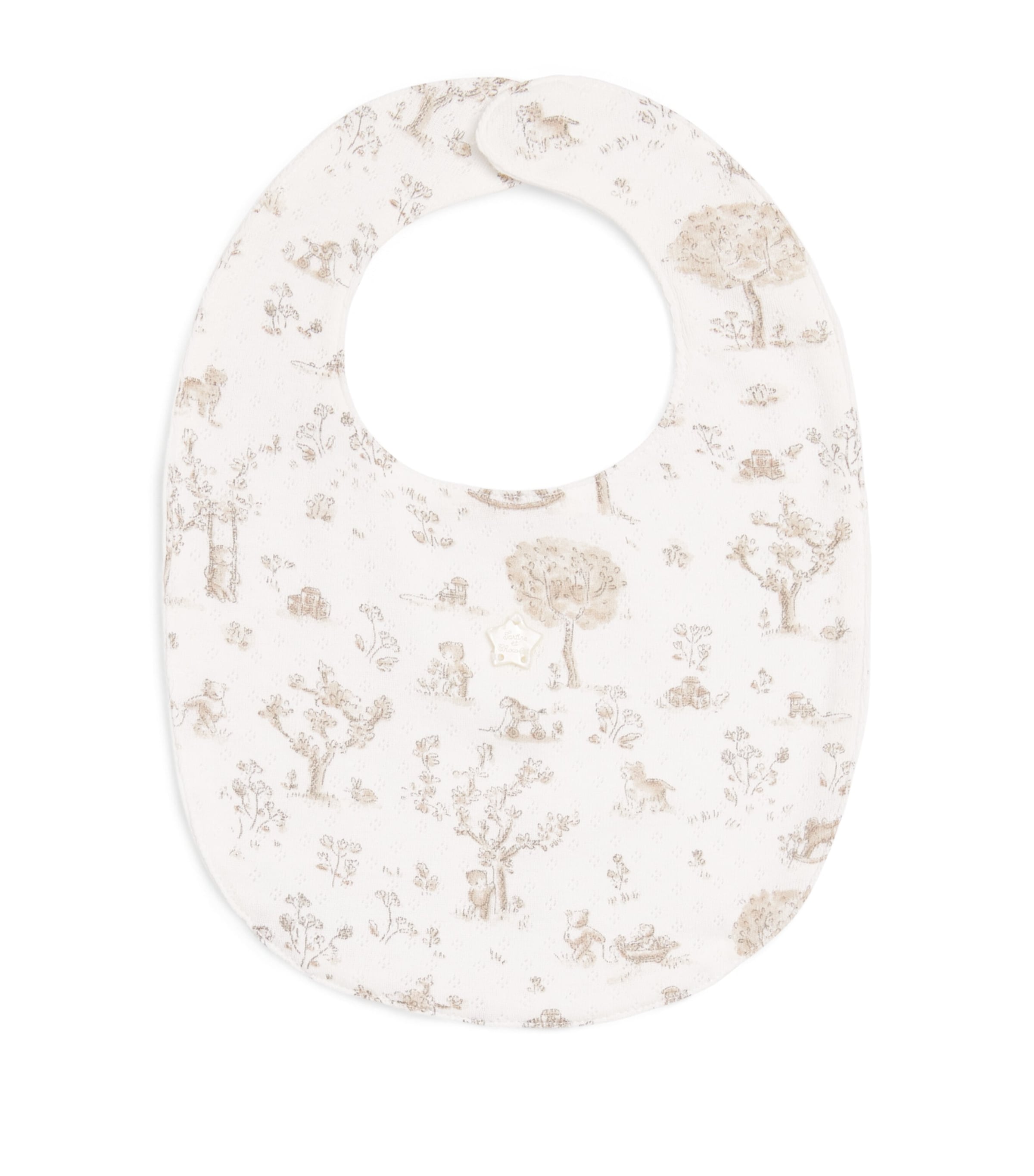 Cotton Printed Bib 13NACRE Image 1