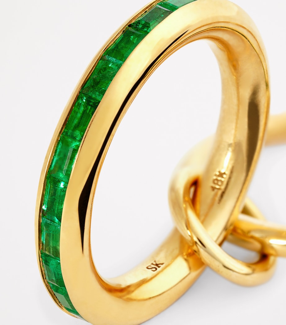 Yellow Gold and Emerald Mina Ring YELLOW GOLD Image 6