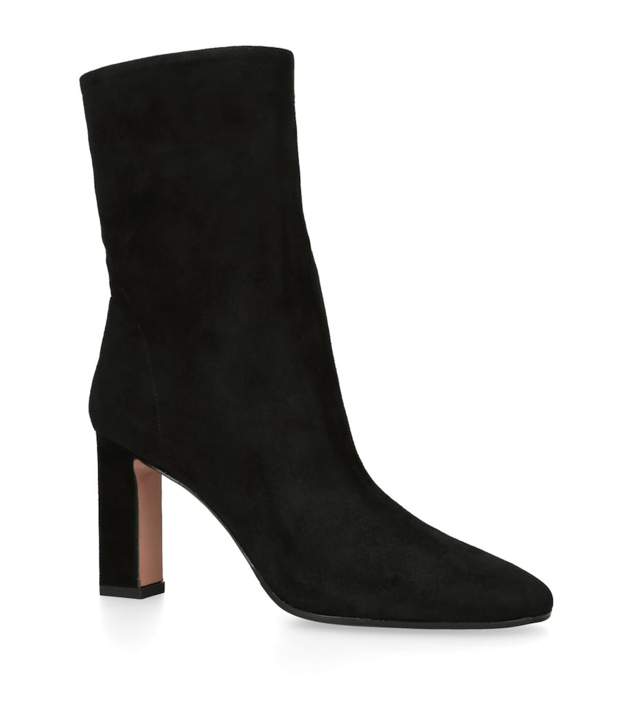 Aquazzura Suede Manzoni Boots 85 Black Image 3
