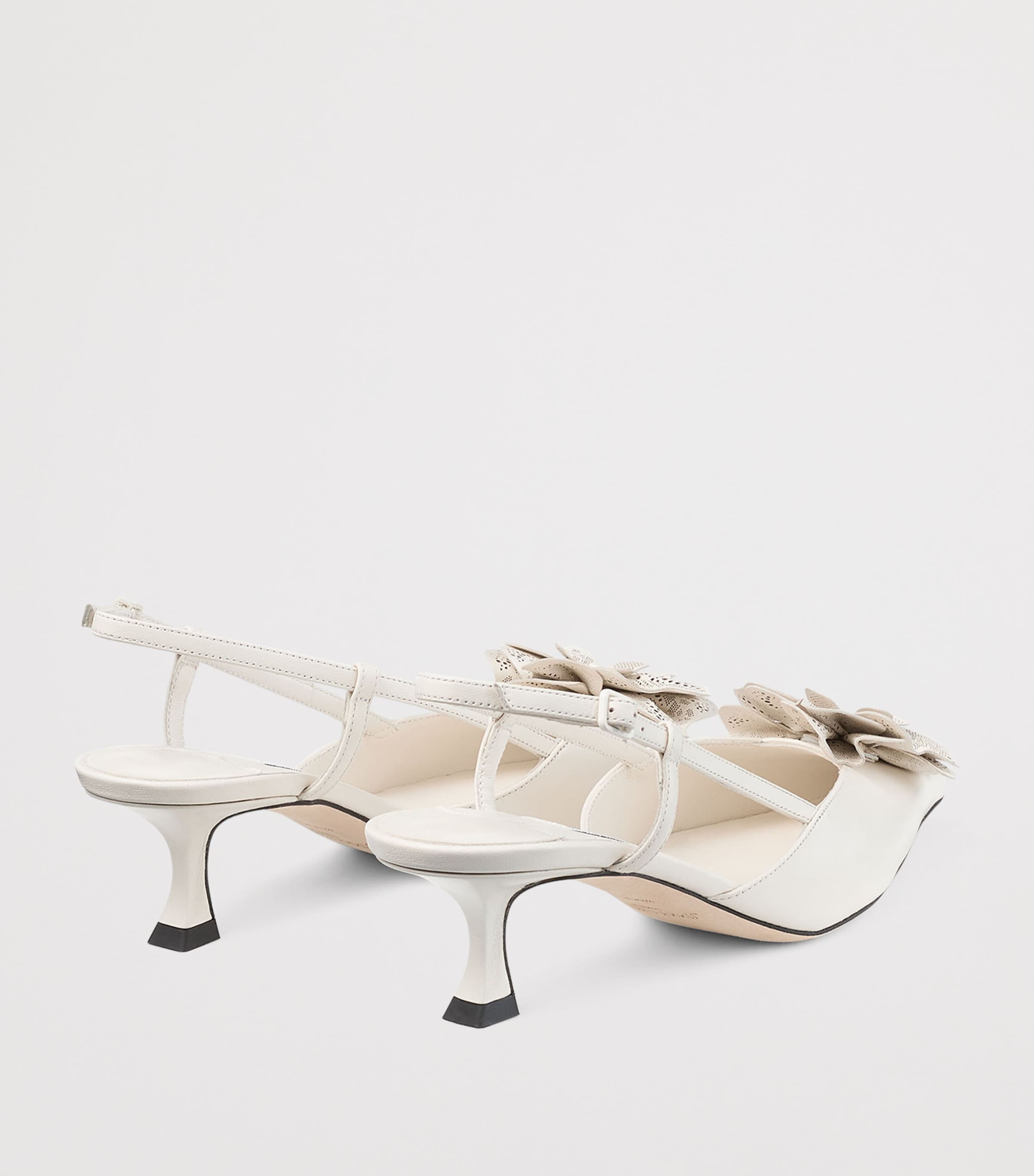 Mimmi 50 Leather Slingback Mules LATTE/LATTE Image 4
