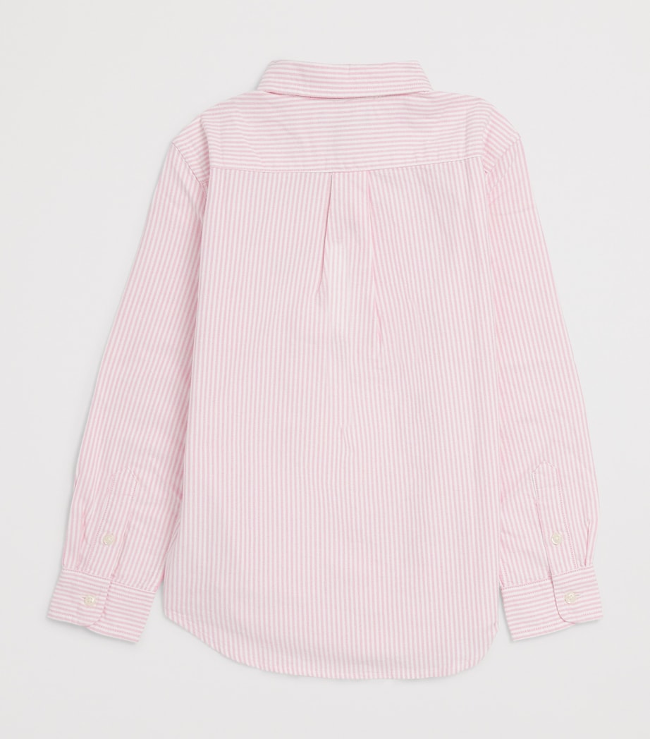 Ralph Lauren Kids Cotton Oxford Logo Shirt (2-7 Years) Pink Mu Image 2
