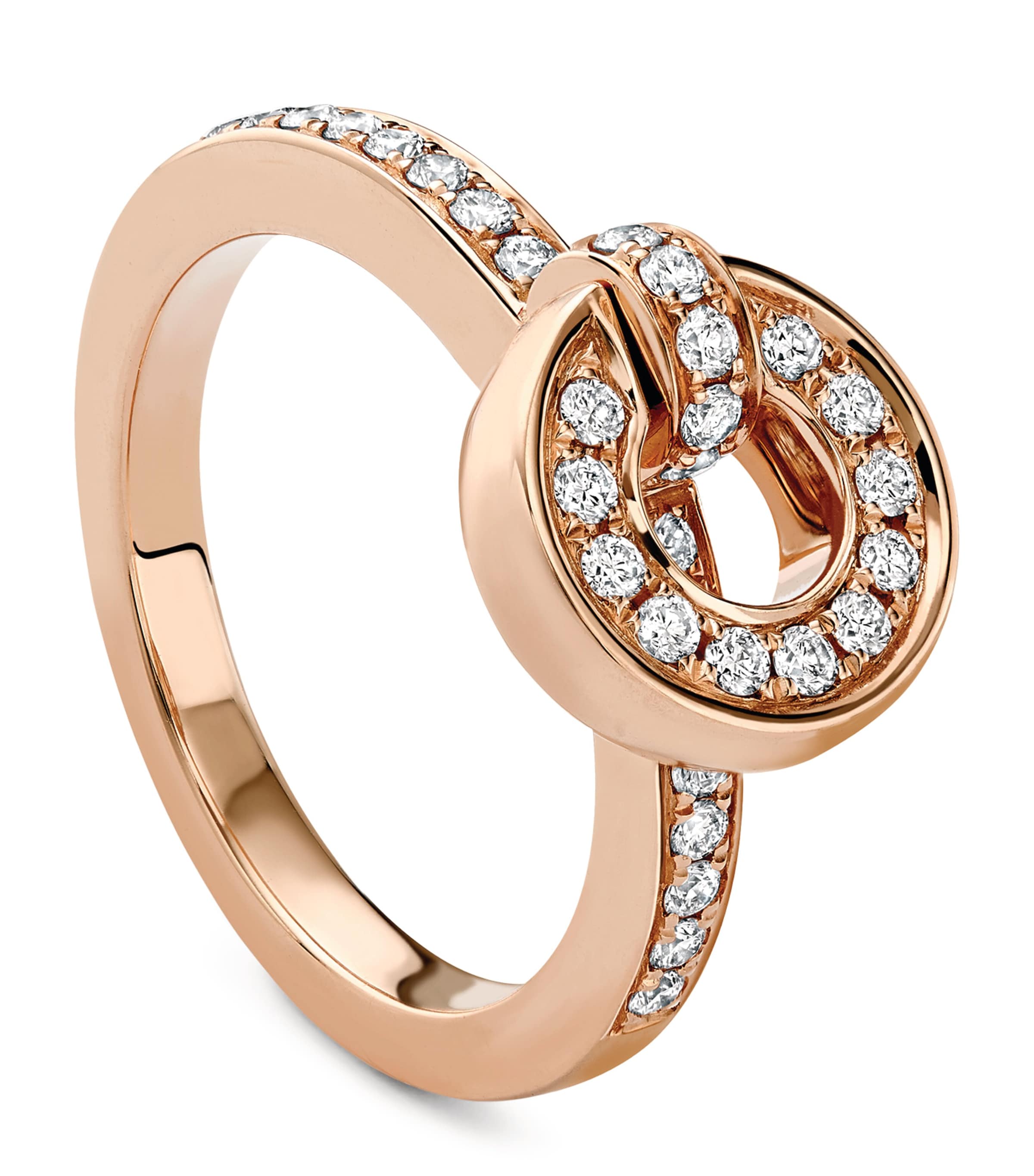 Boodles Rose Gold And Diamond Roulette Flip Ring In Rose Gold