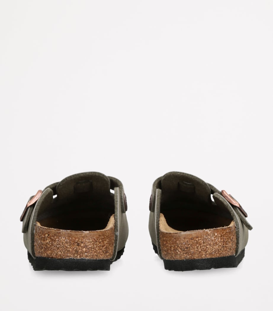 Suede Boston Clogs BROWN Image 2