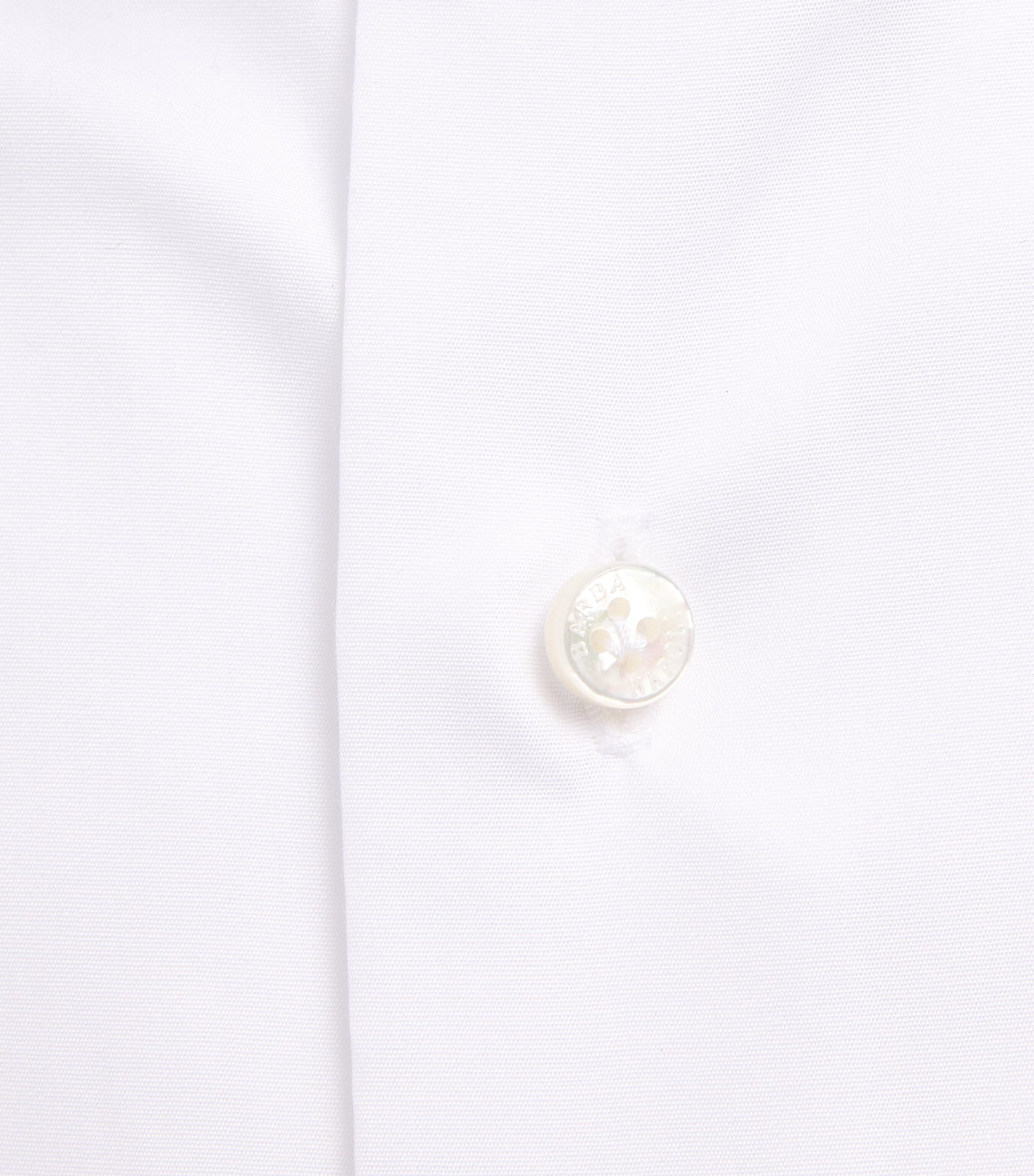 Barba Napoli Mens Cotton Shirt White Image 6