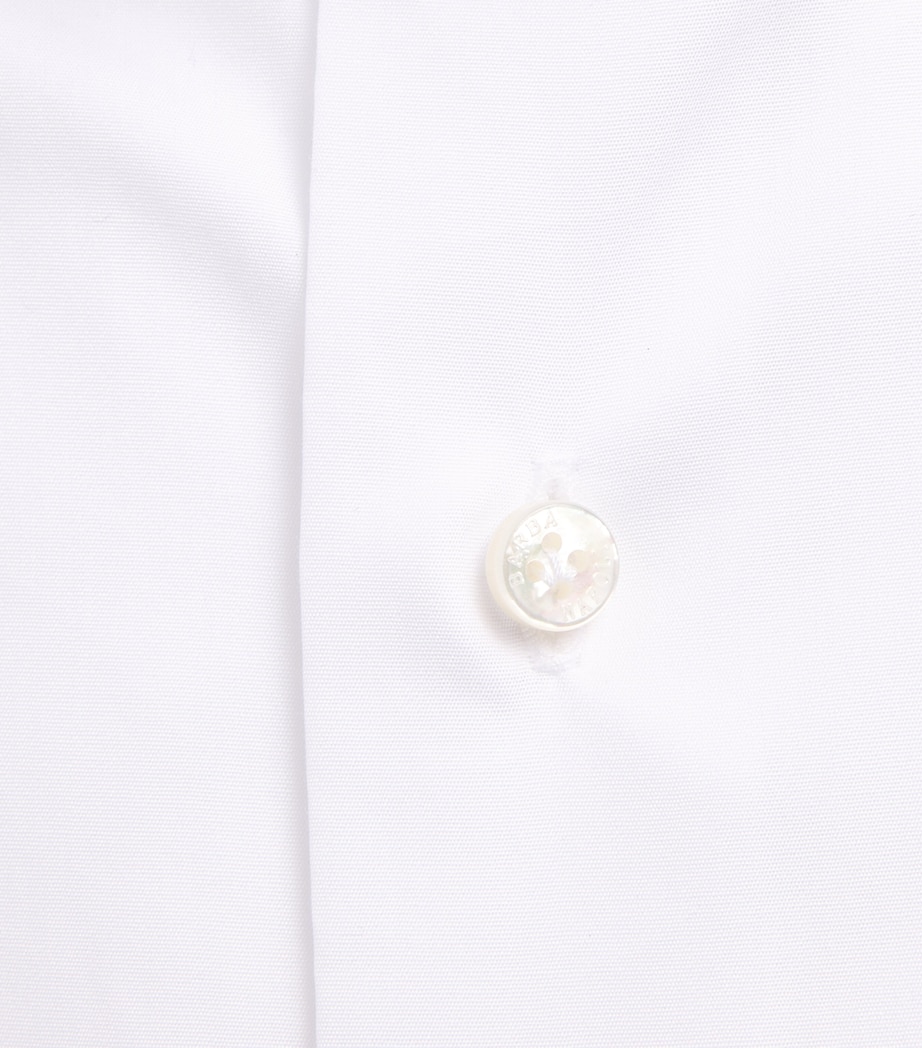 Barba Napoli Mens Cotton Shirt White Image 6