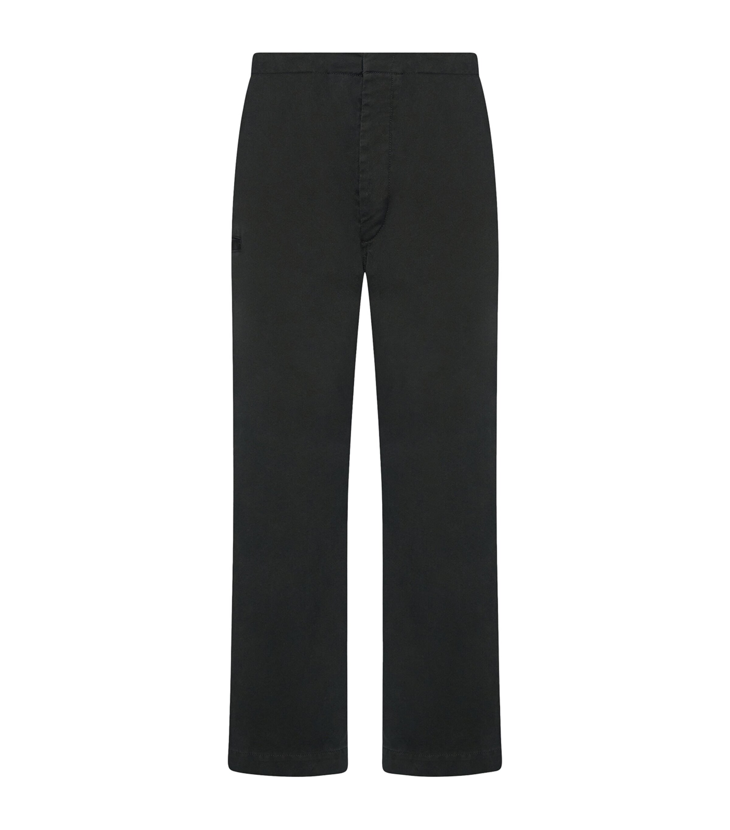 The Row Mens Time Cotton Trousers Black Image 1
