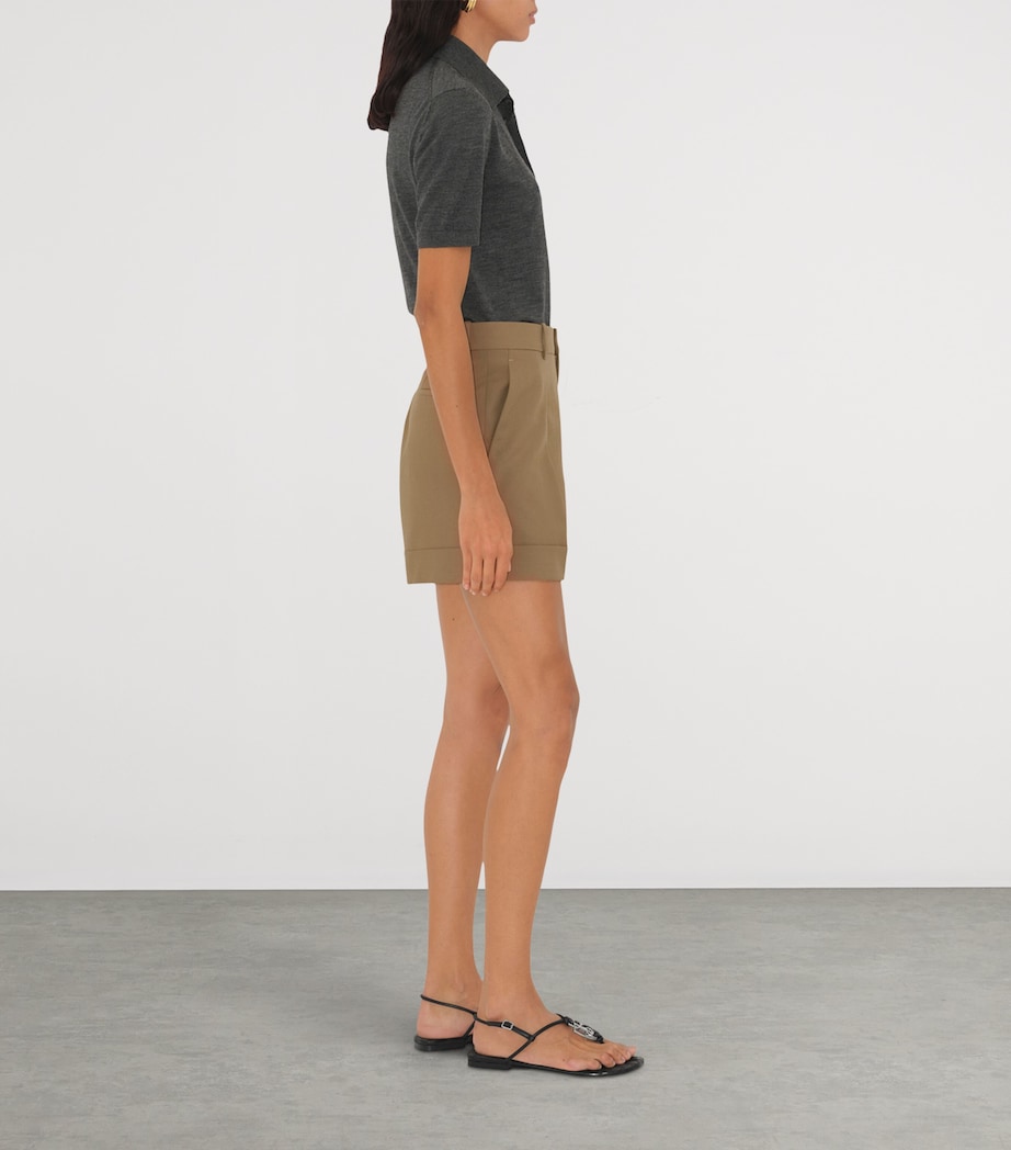 Wool Tailored Shorts PUDDLE Image 3