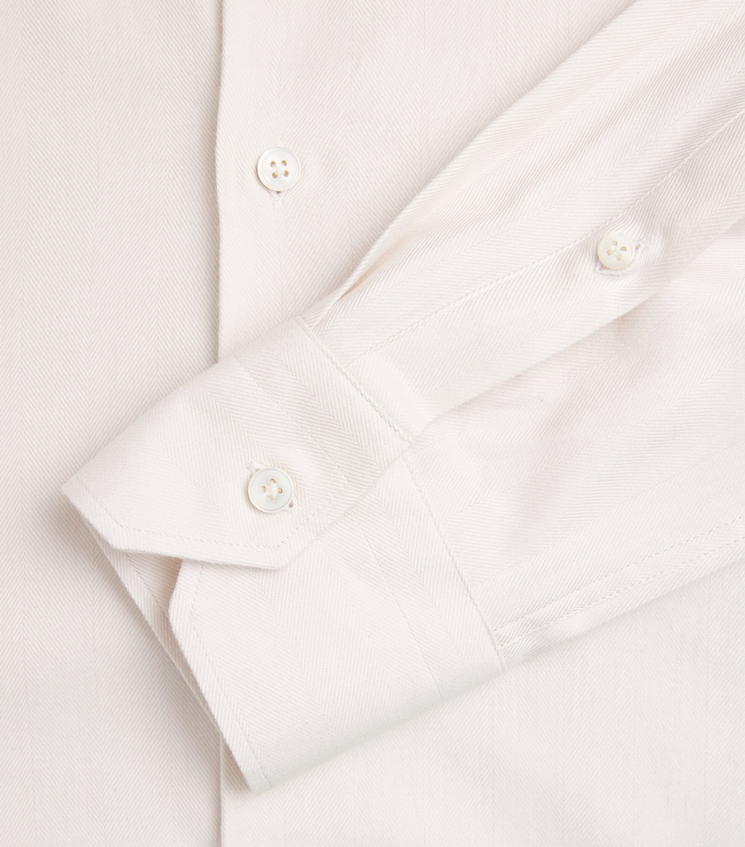 Maurizio Baldassari Mens Cotton-Lyocell Santini Shirt Ivory Image 6