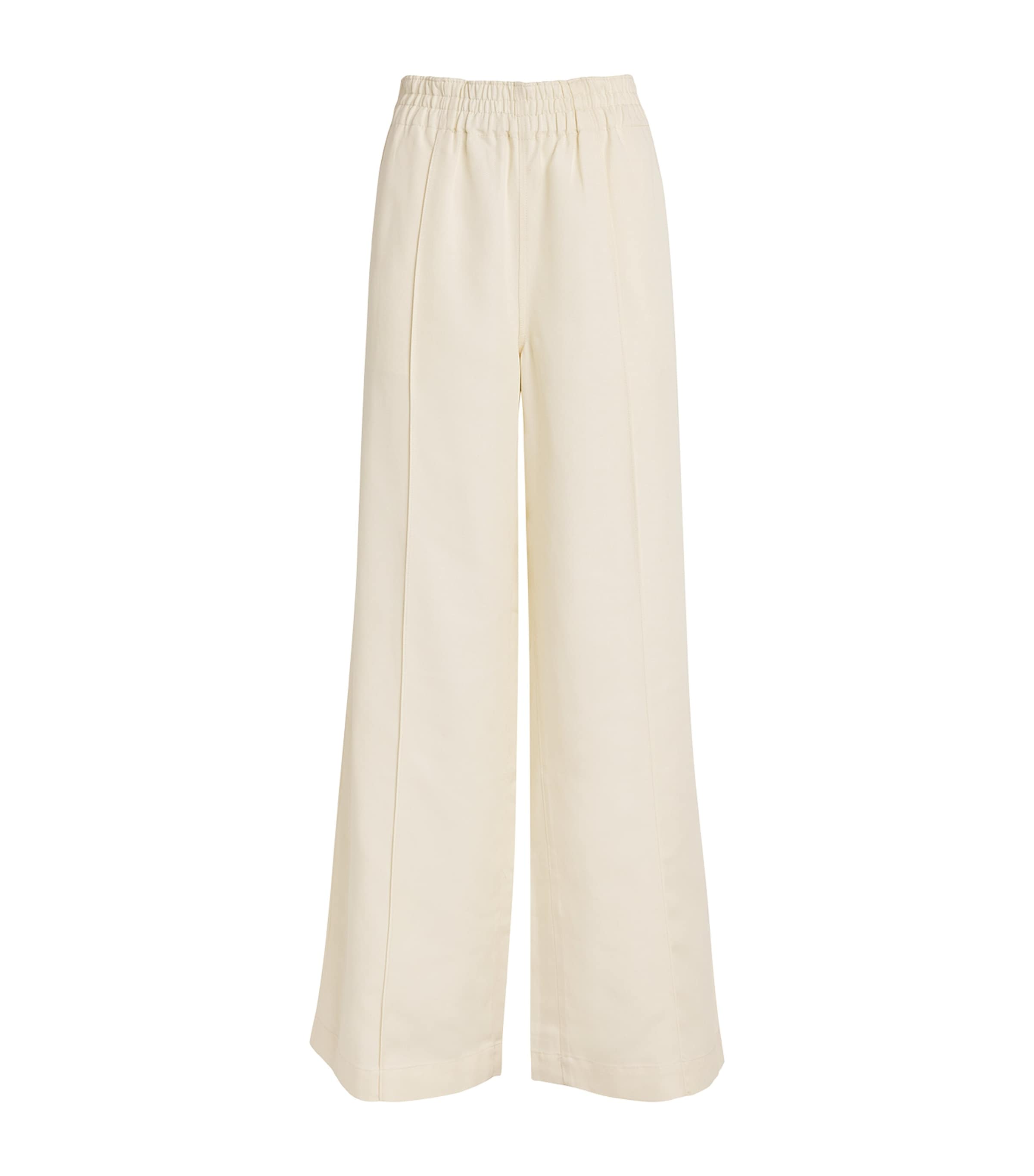 Paige Wide-leg Harper Trousers In Ivory